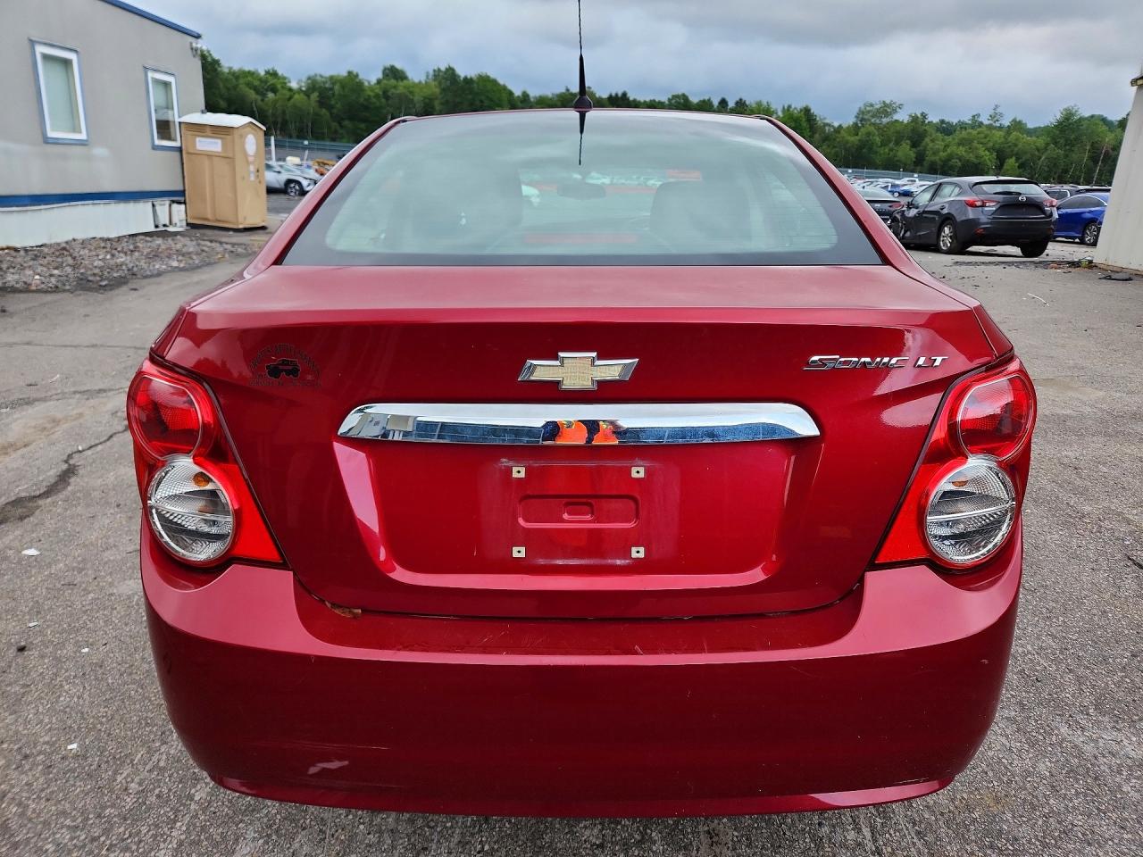 2014 Chevrolet Sonic Lt Red vin: 1G1JC5SH9E4141833