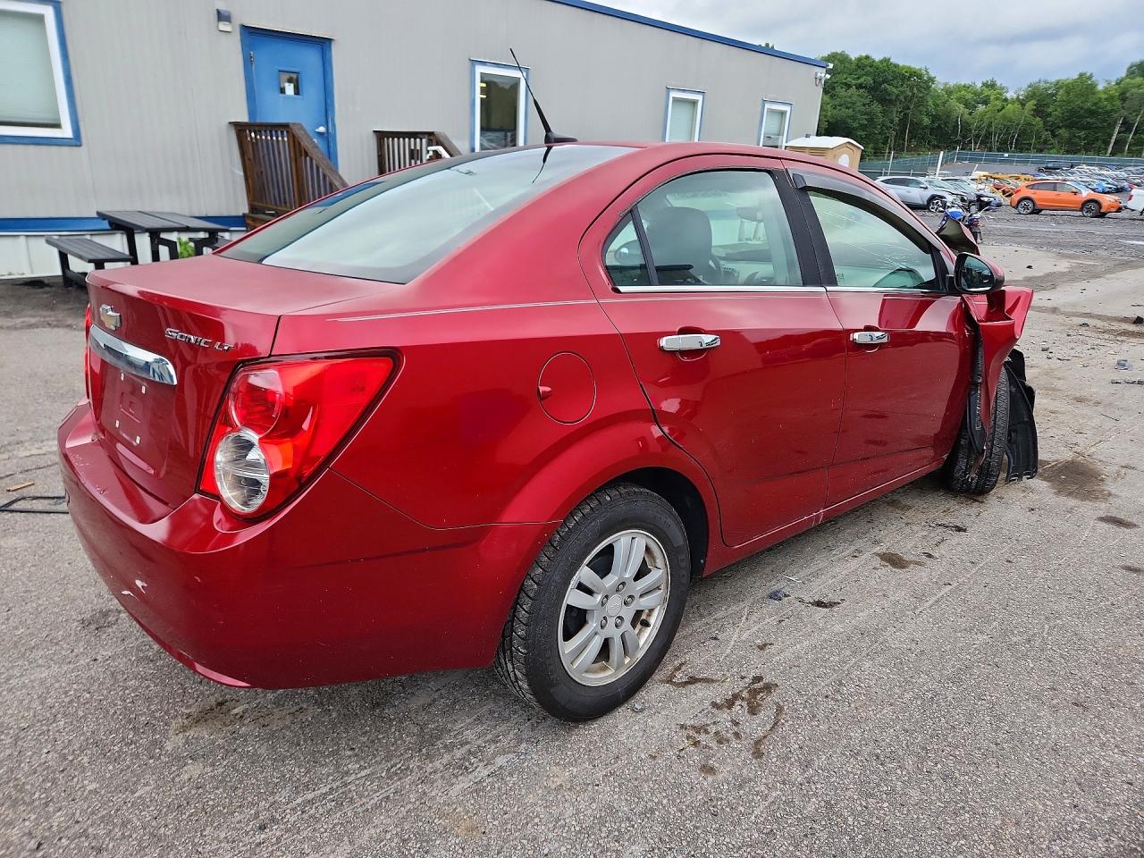 2014 Chevrolet Sonic Lt Red vin: 1G1JC5SH9E4141833
