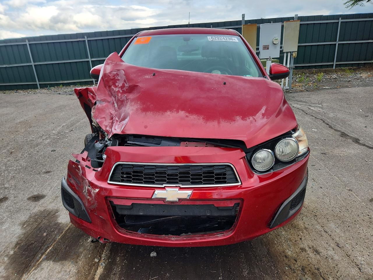 2014 Chevrolet Sonic Lt Red vin: 1G1JC5SH9E4141833