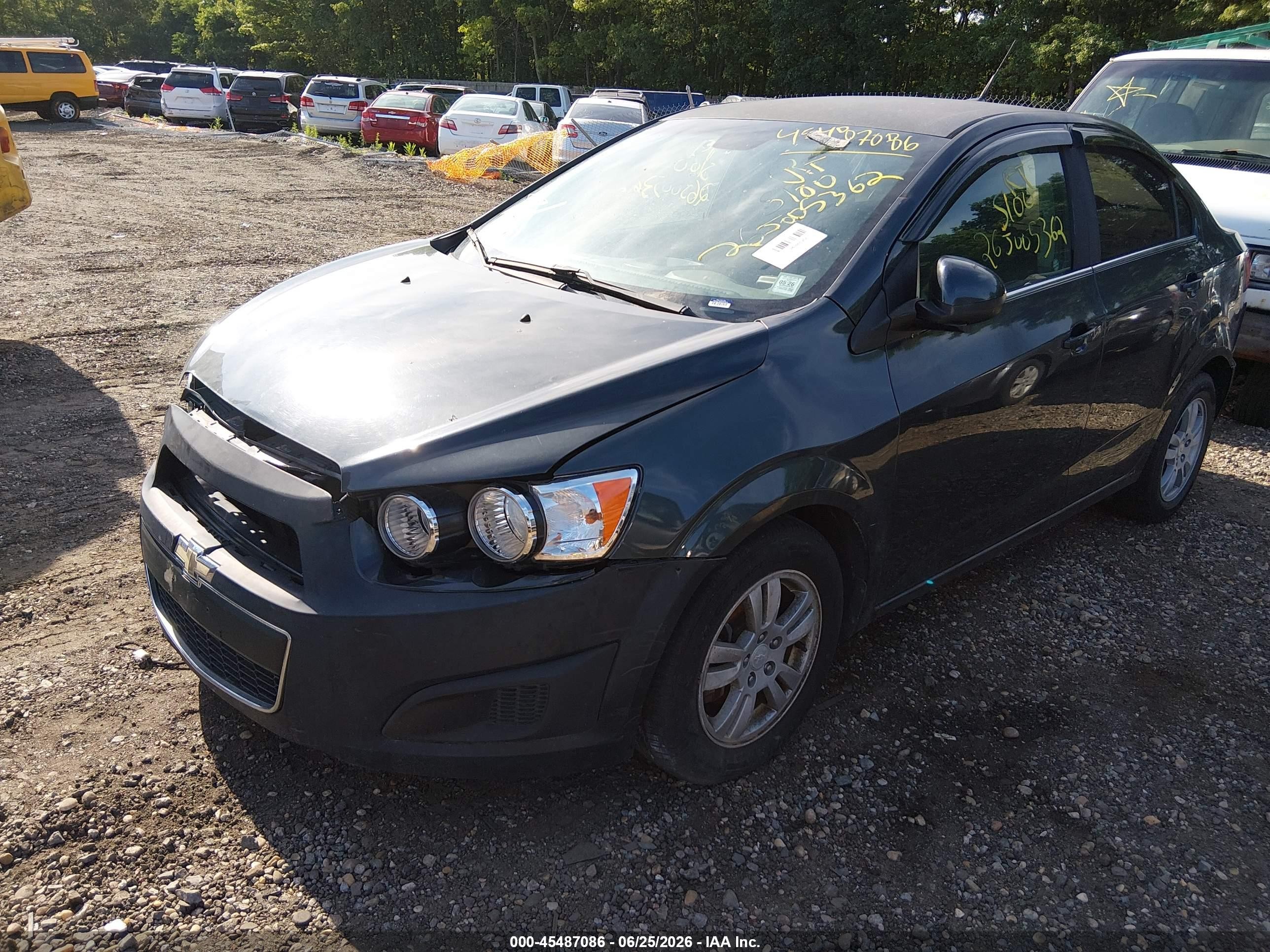 2014 Chevrolet Sonic Lt Auto Gray vin: 1G1JC5SH9E4188537