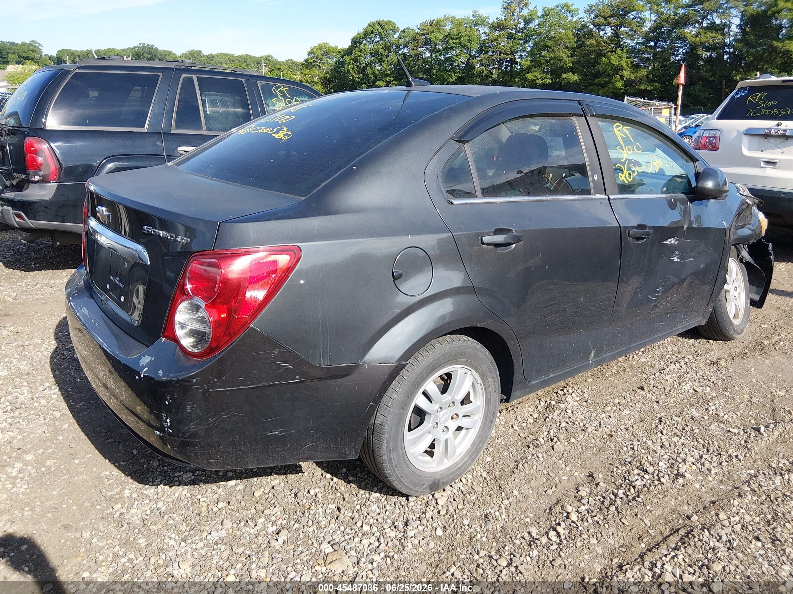 2014 Chevrolet Sonic Lt Auto Gray vin: 1G1JC5SH9E4188537