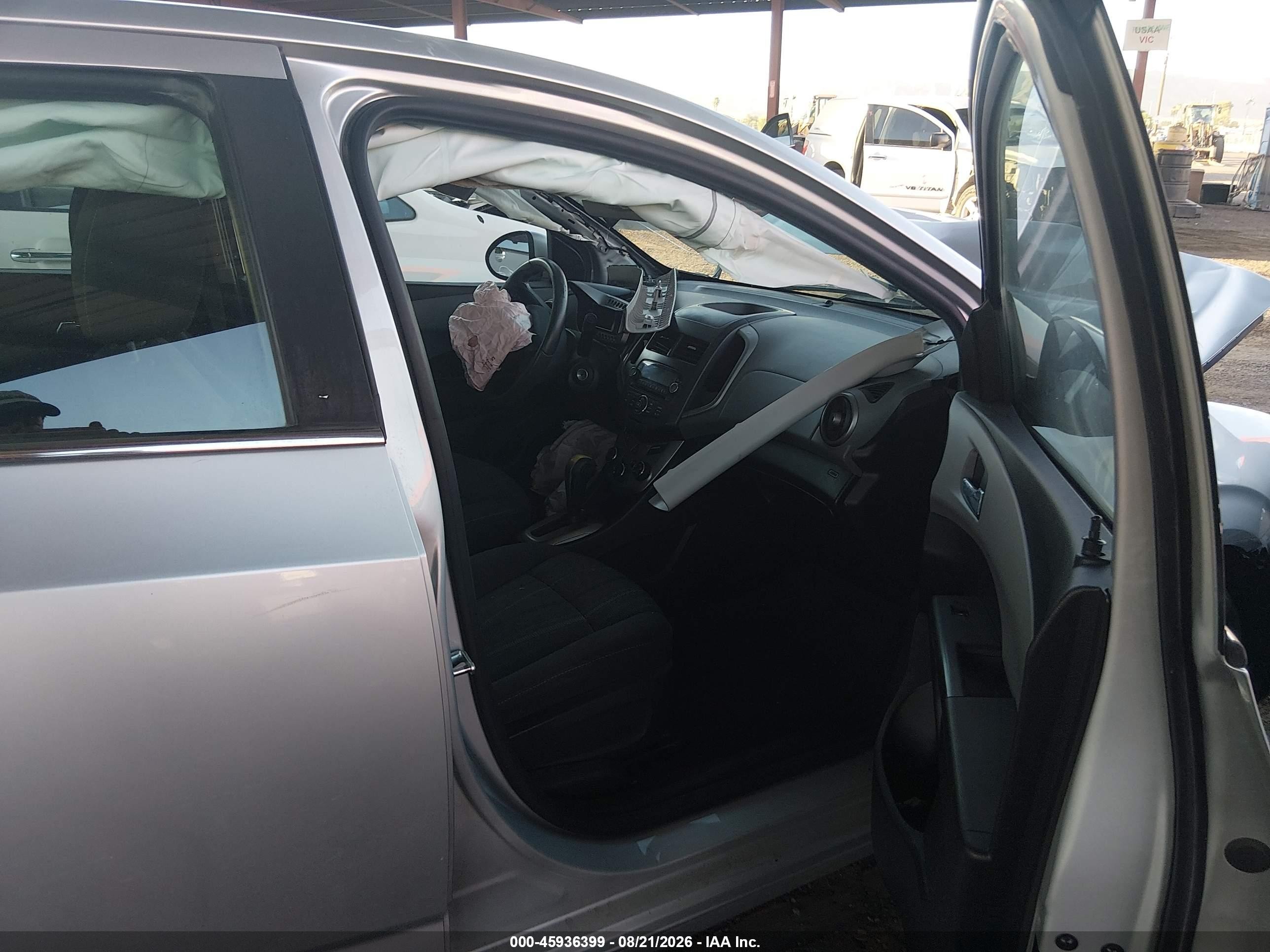 2014 Chevrolet Sonic Lt Auto Silver vin: 1G1JC5SH9E4200671