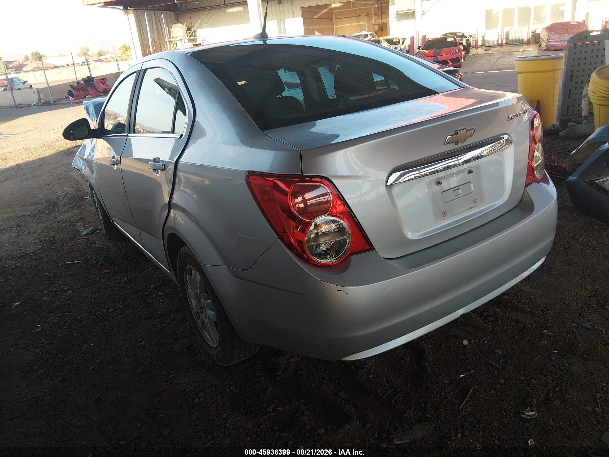2014 Chevrolet Sonic Lt Auto Silver vin: 1G1JC5SH9E4200671
