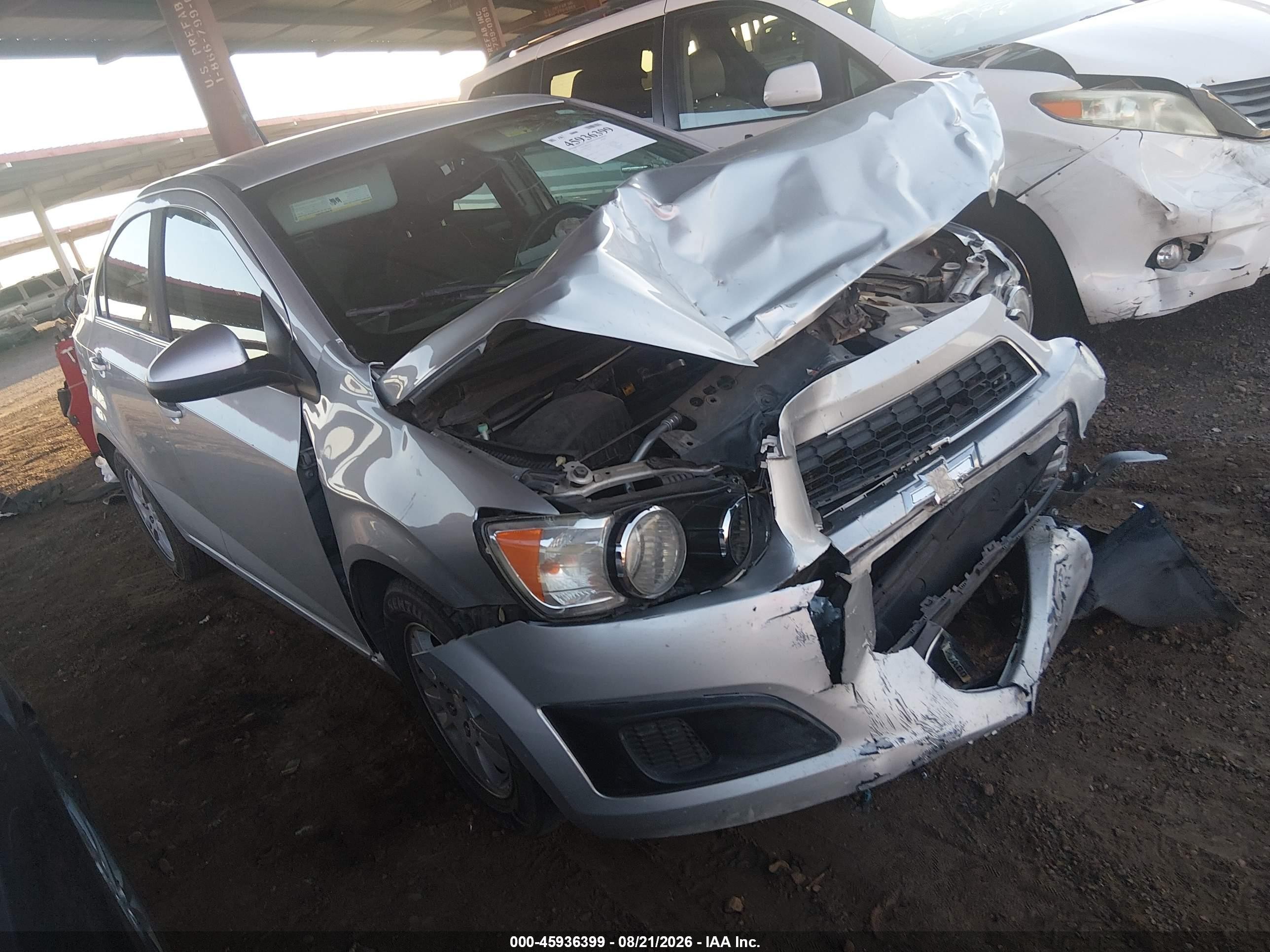 2014 Chevrolet Sonic Lt Auto Silver vin: 1G1JC5SH9E4200671
