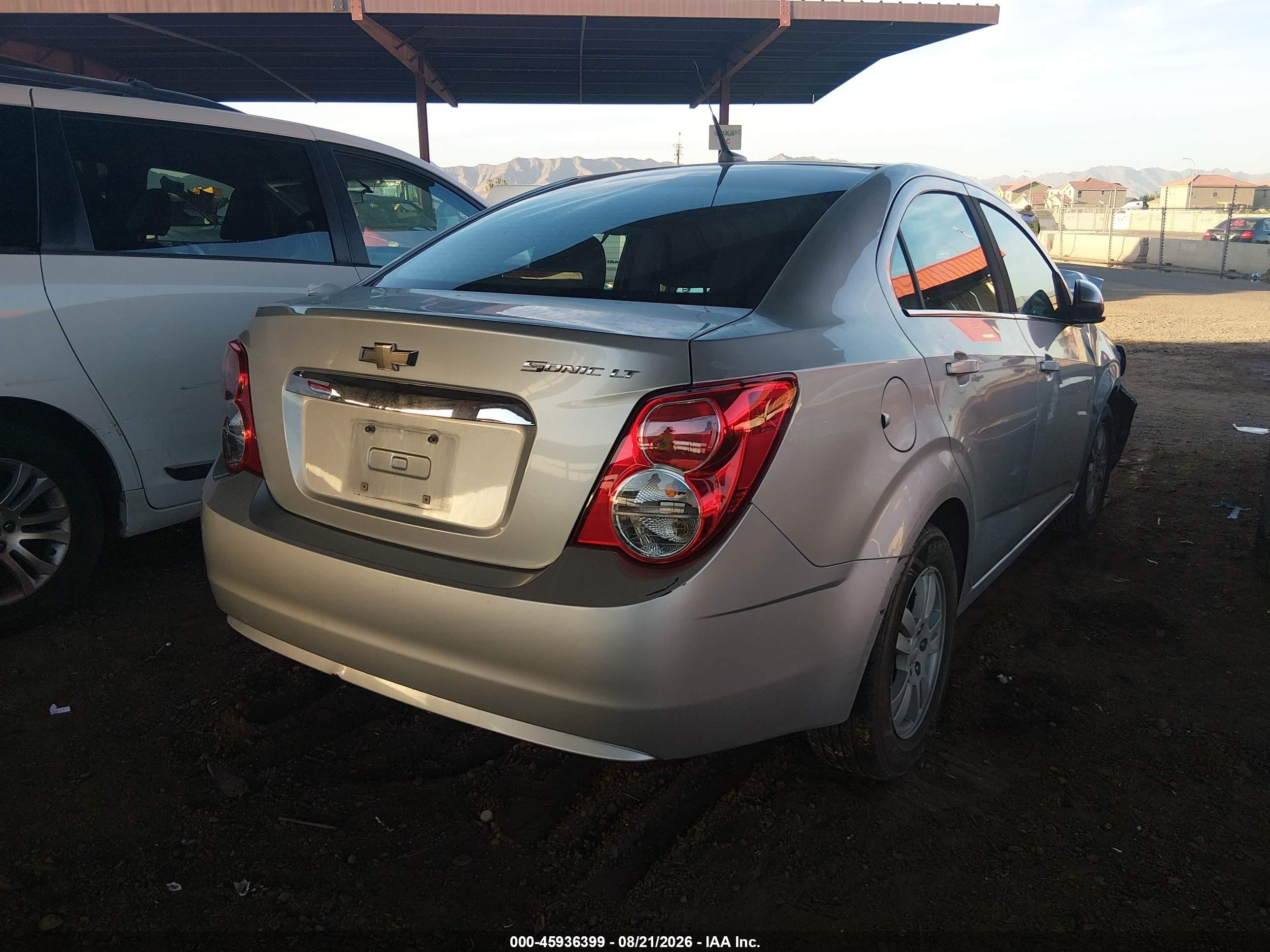 2014 Chevrolet Sonic Lt Auto Silver vin: 1G1JC5SH9E4200671