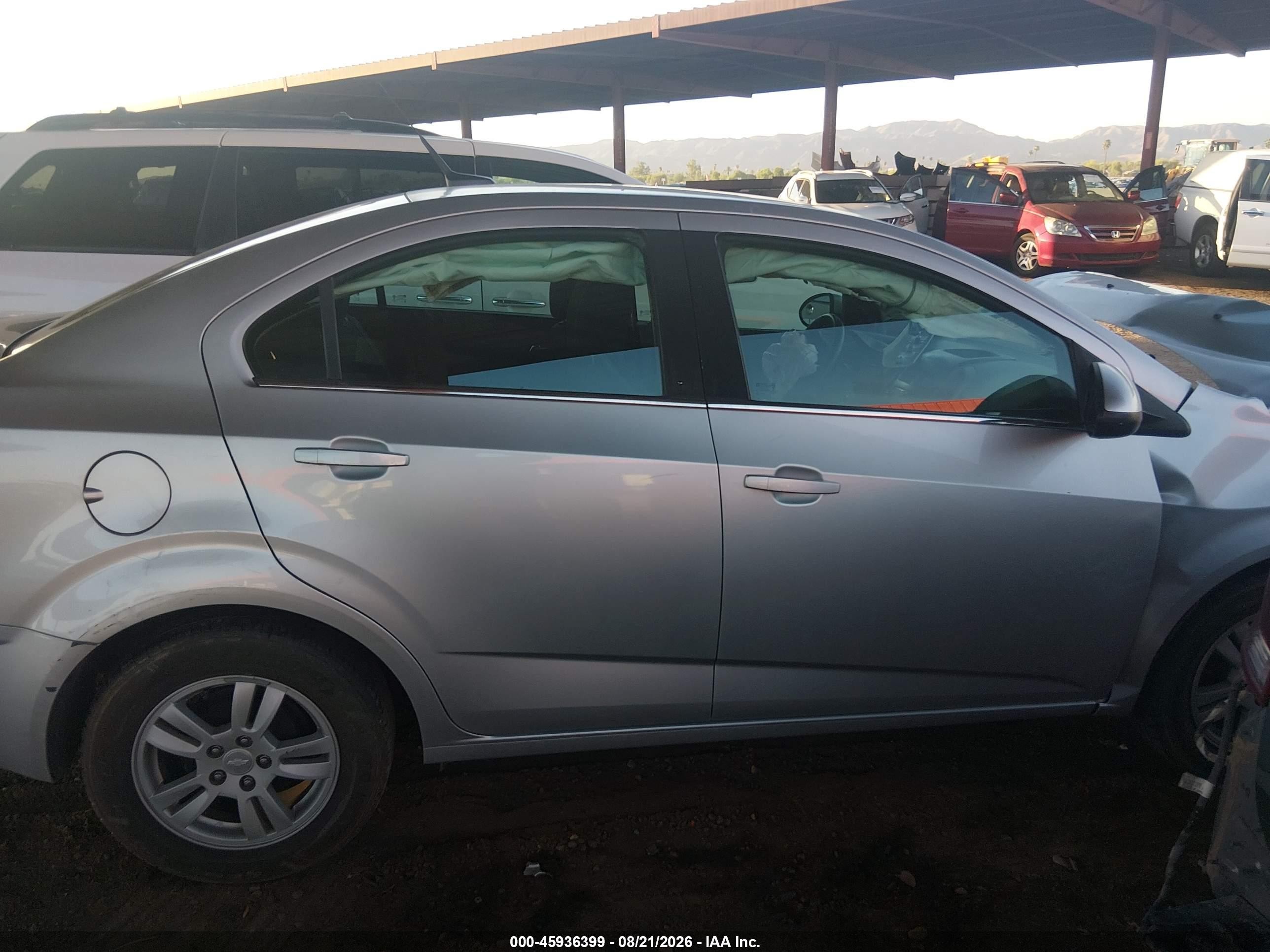 2014 Chevrolet Sonic Lt Auto Silver vin: 1G1JC5SH9E4200671