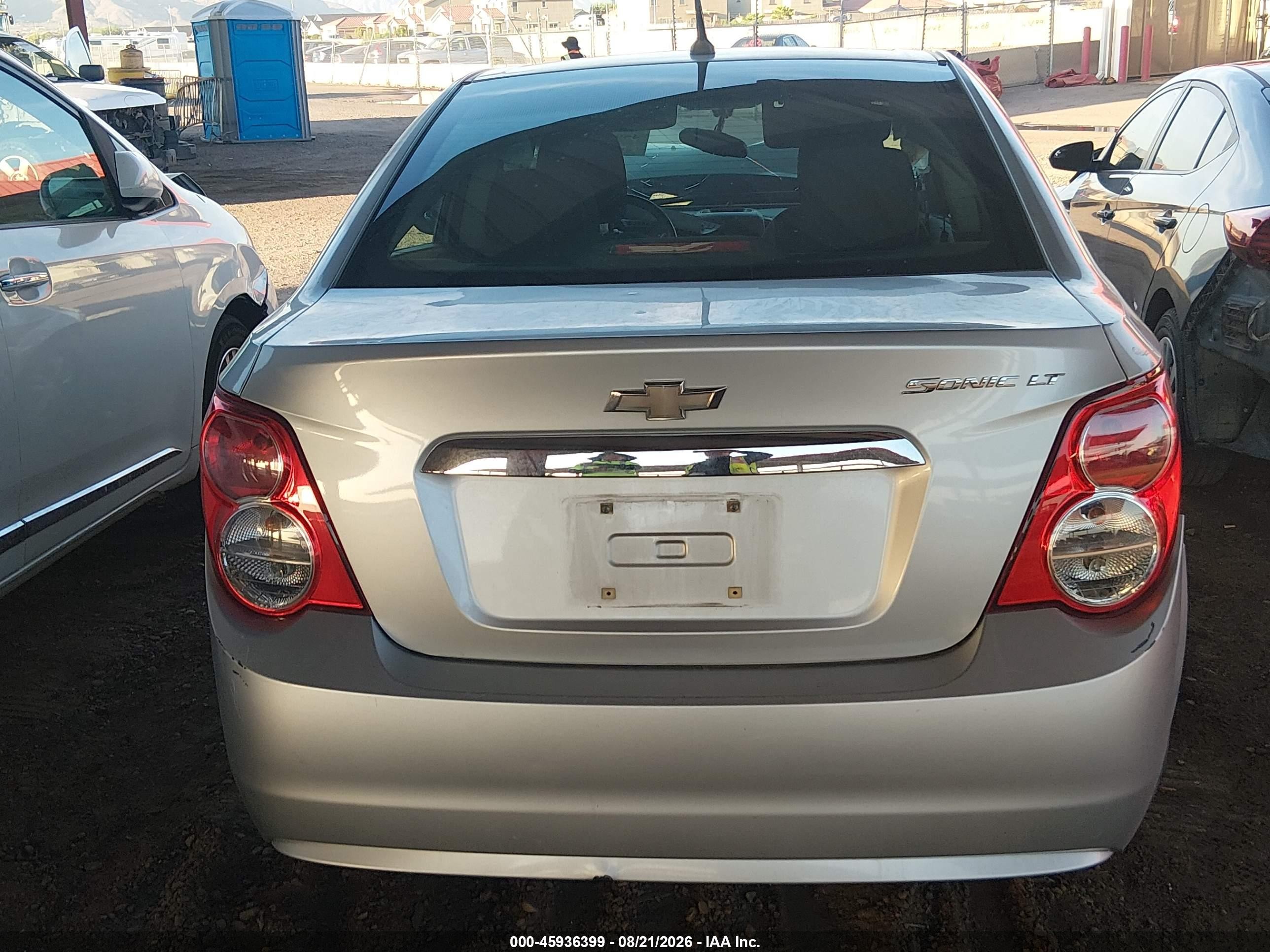 2014 Chevrolet Sonic Lt Auto Silver vin: 1G1JC5SH9E4200671