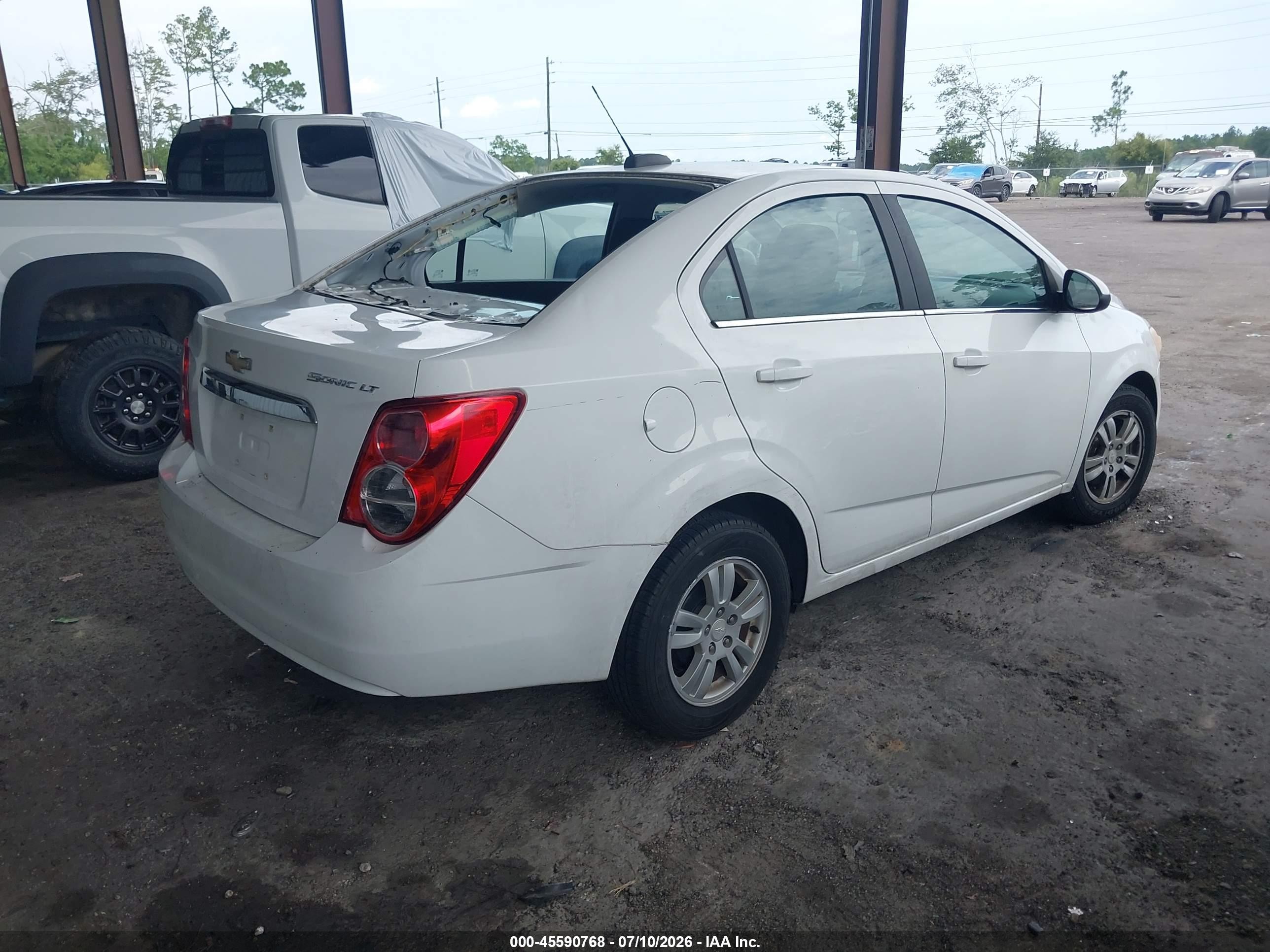 2015 Chevrolet Sonic Lt Auto White vin: 1G1JC5SH9F4111569