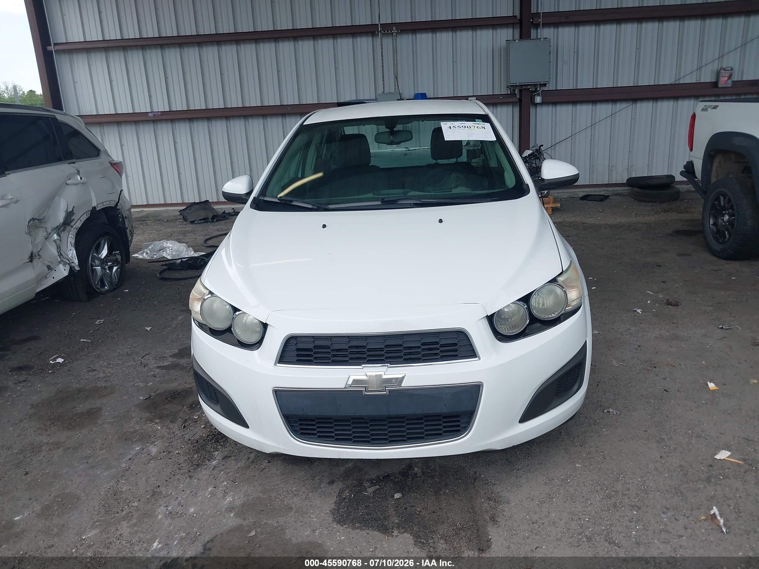 2015 Chevrolet Sonic Lt Auto White vin: 1G1JC5SH9F4111569