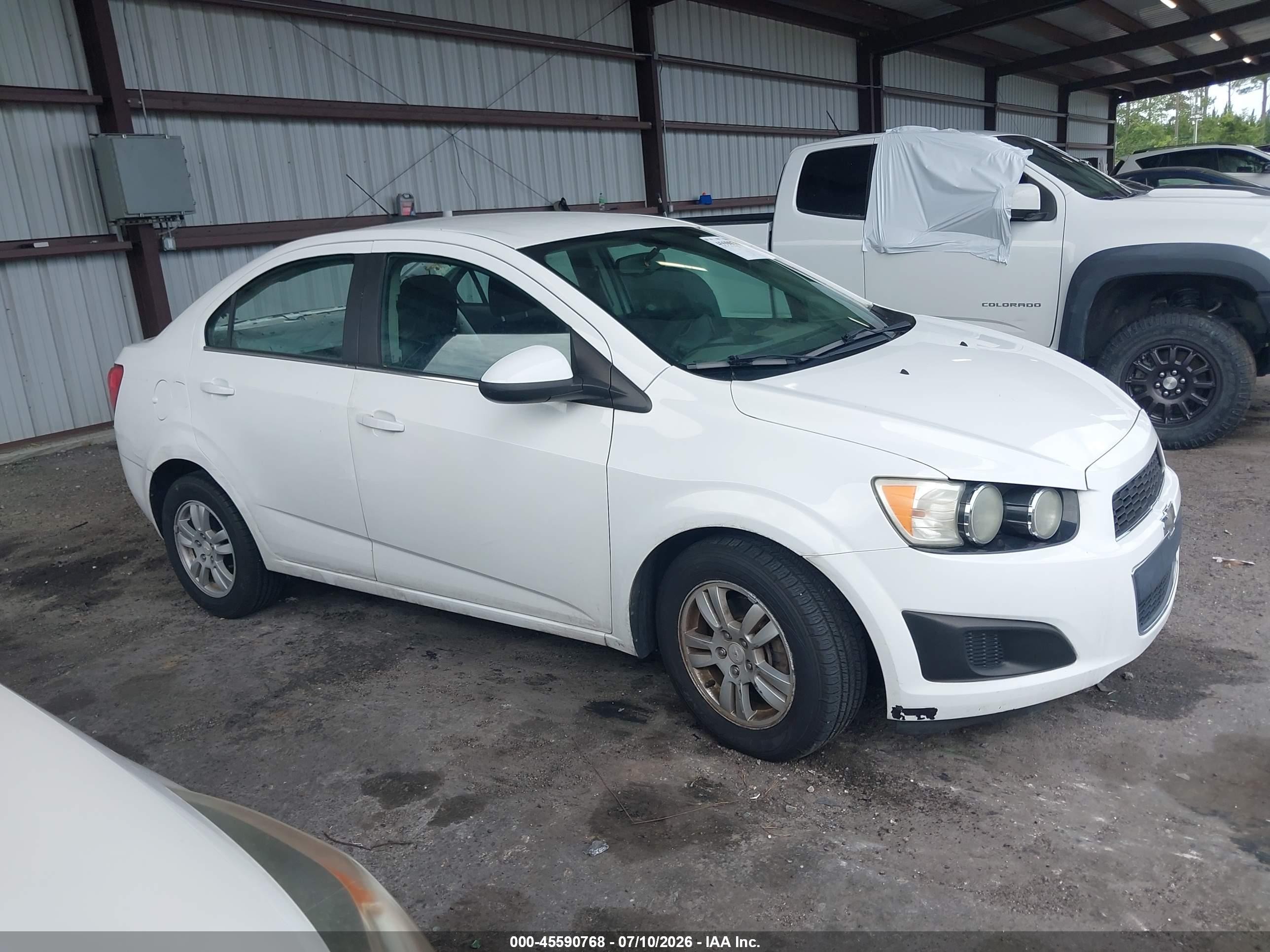 2015 Chevrolet Sonic Lt Auto White vin: 1G1JC5SH9F4111569