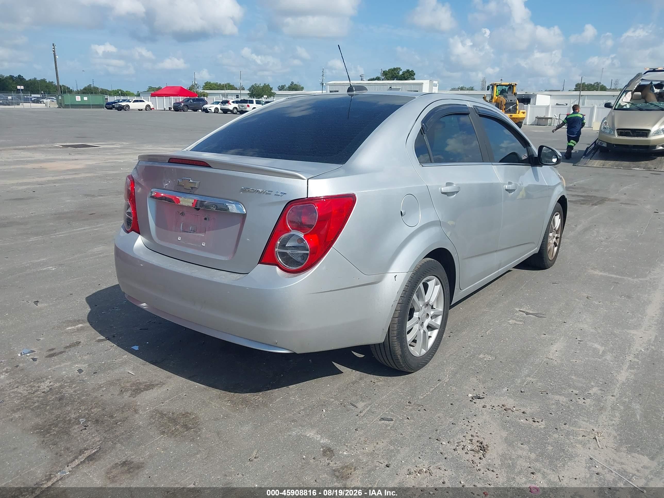 2015 Chevrolet Sonic Lt Auto Silver vin: 1G1JC5SH9F4117131