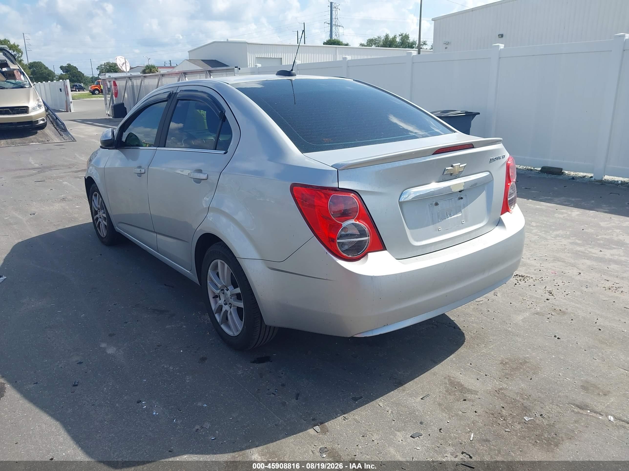2015 Chevrolet Sonic Lt Auto Silver vin: 1G1JC5SH9F4117131