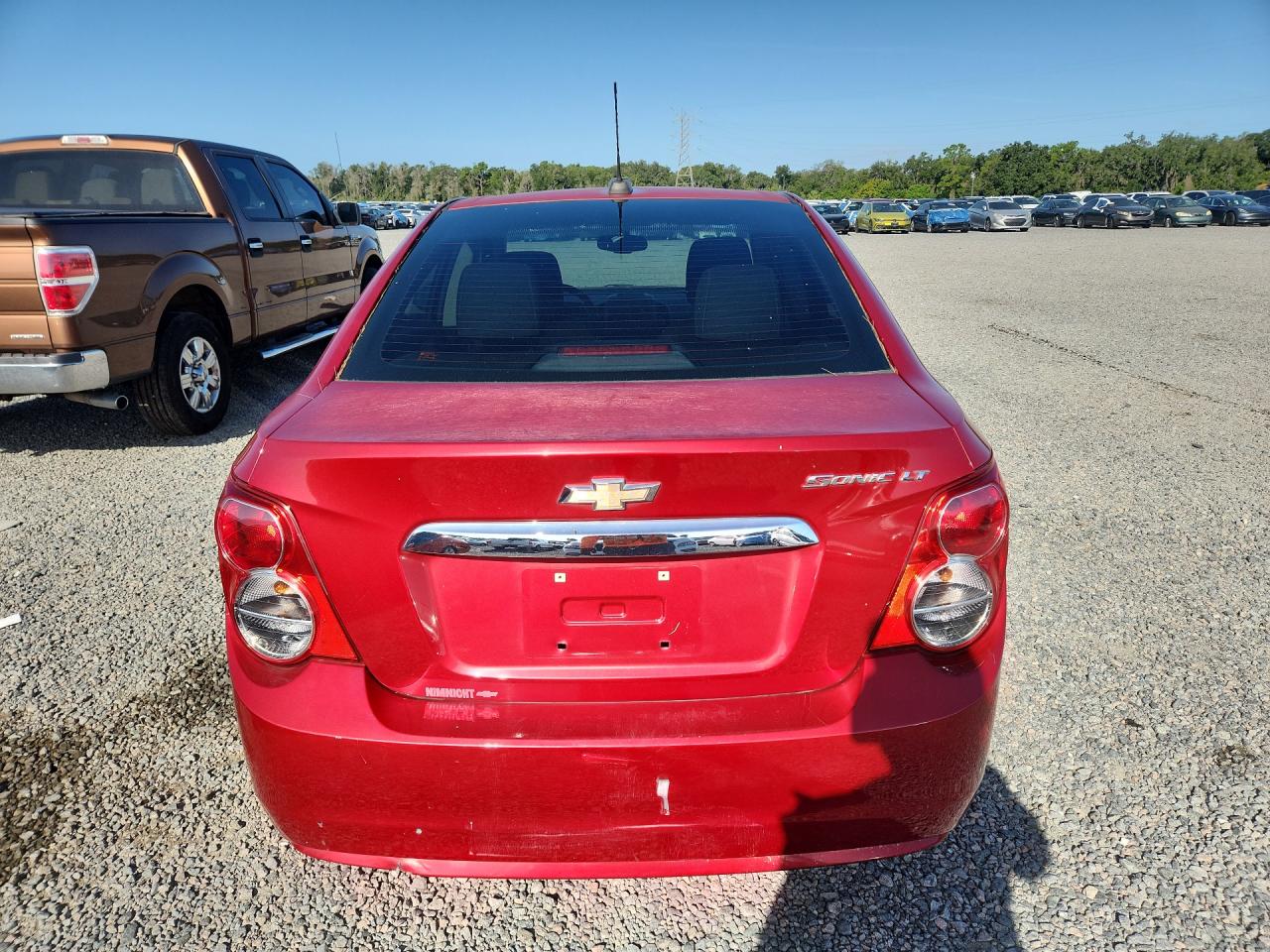 2015 Chevrolet Sonic Lt Красный vin: 1G1JC5SH9F4117680