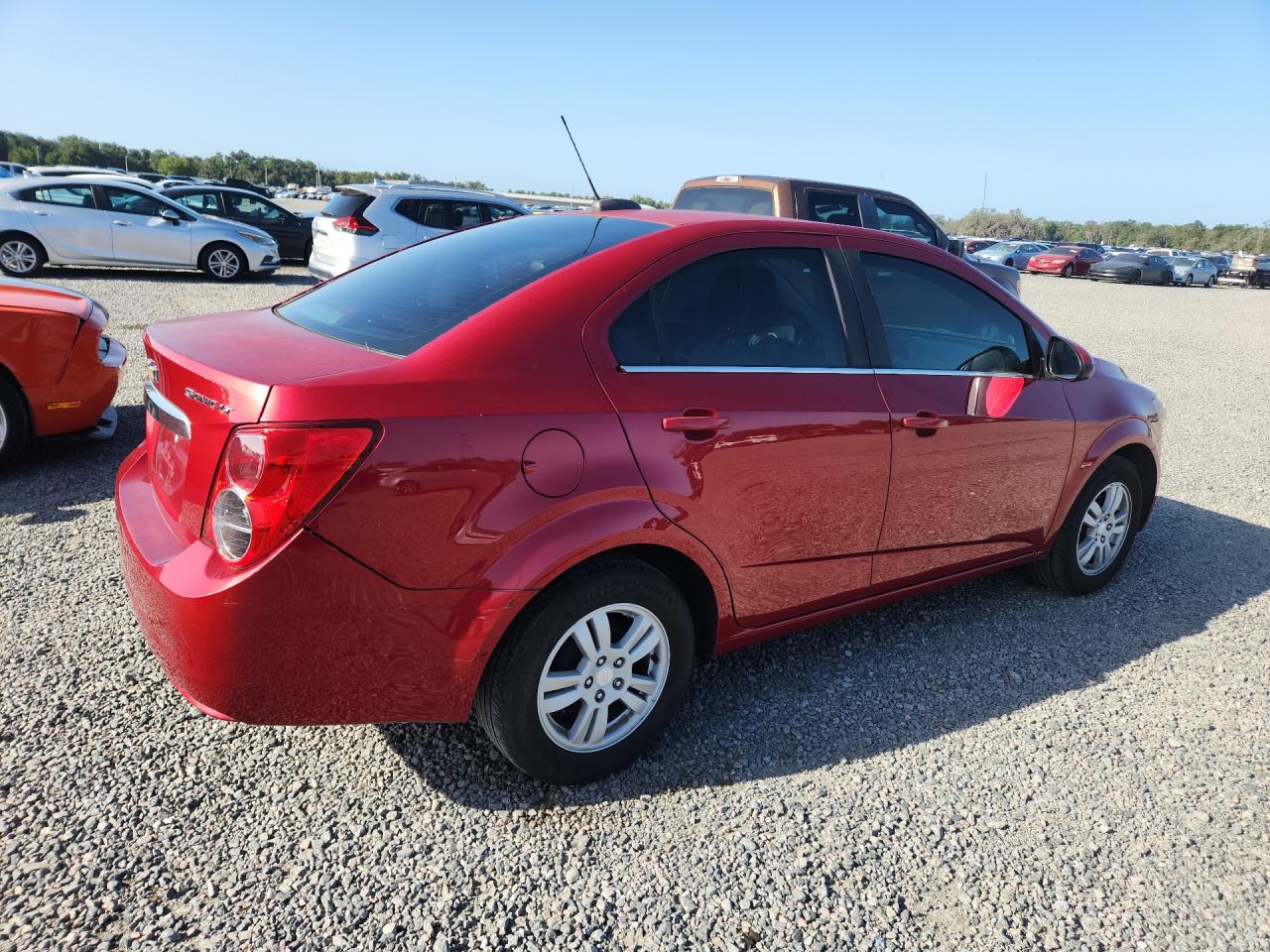 2015 Chevrolet Sonic Lt Красный vin: 1G1JC5SH9F4117680