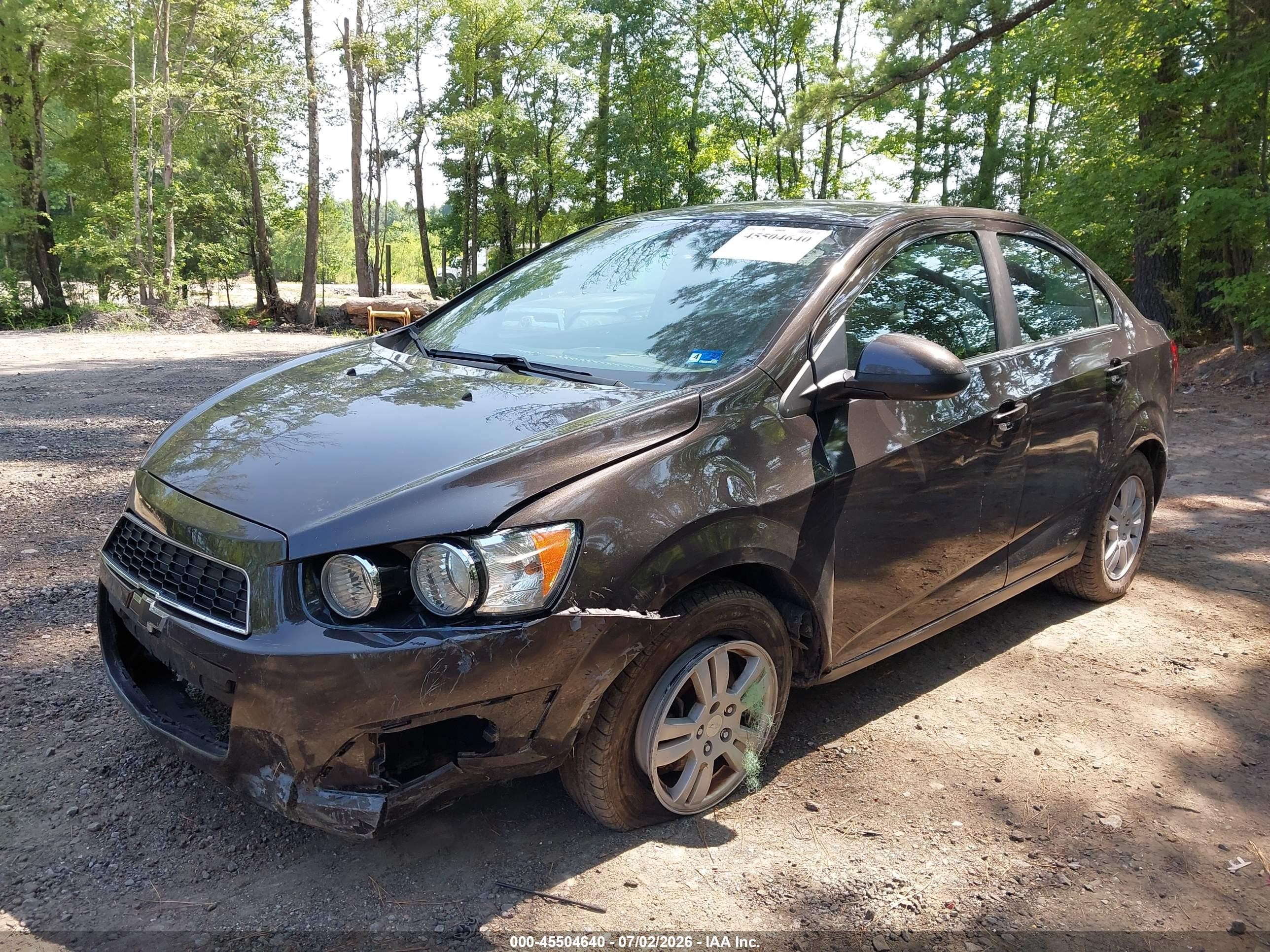 2015 Chevrolet Sonic Lt Auto Gray vin: 1G1JC5SH9F4140425