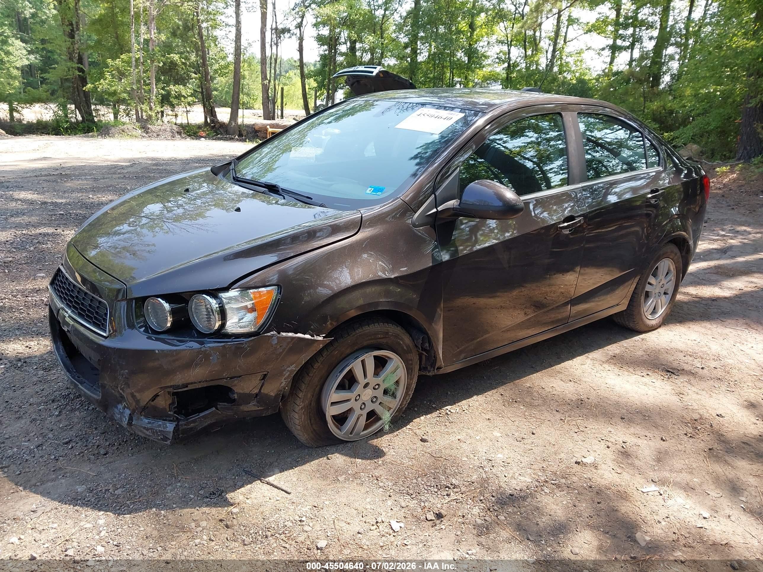 2015 Chevrolet Sonic Lt Auto Gray vin: 1G1JC5SH9F4140425