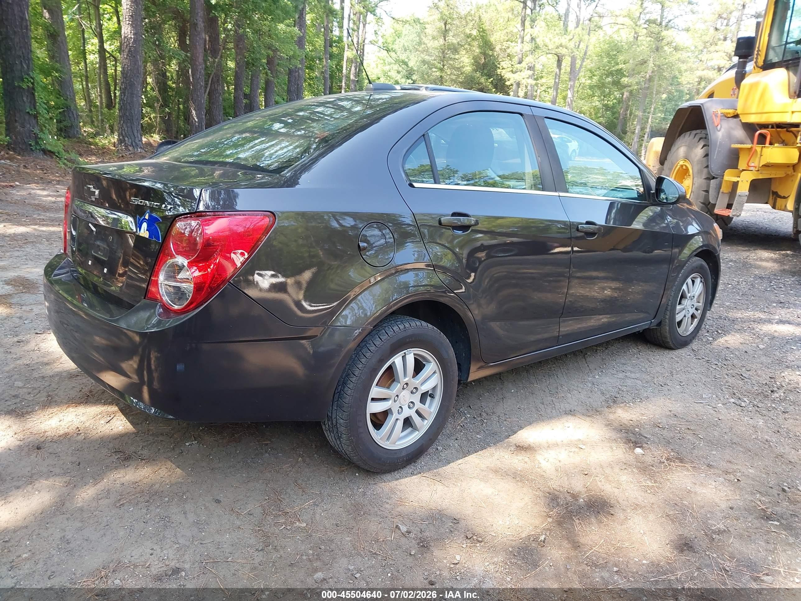 2015 Chevrolet Sonic Lt Auto Gray vin: 1G1JC5SH9F4140425