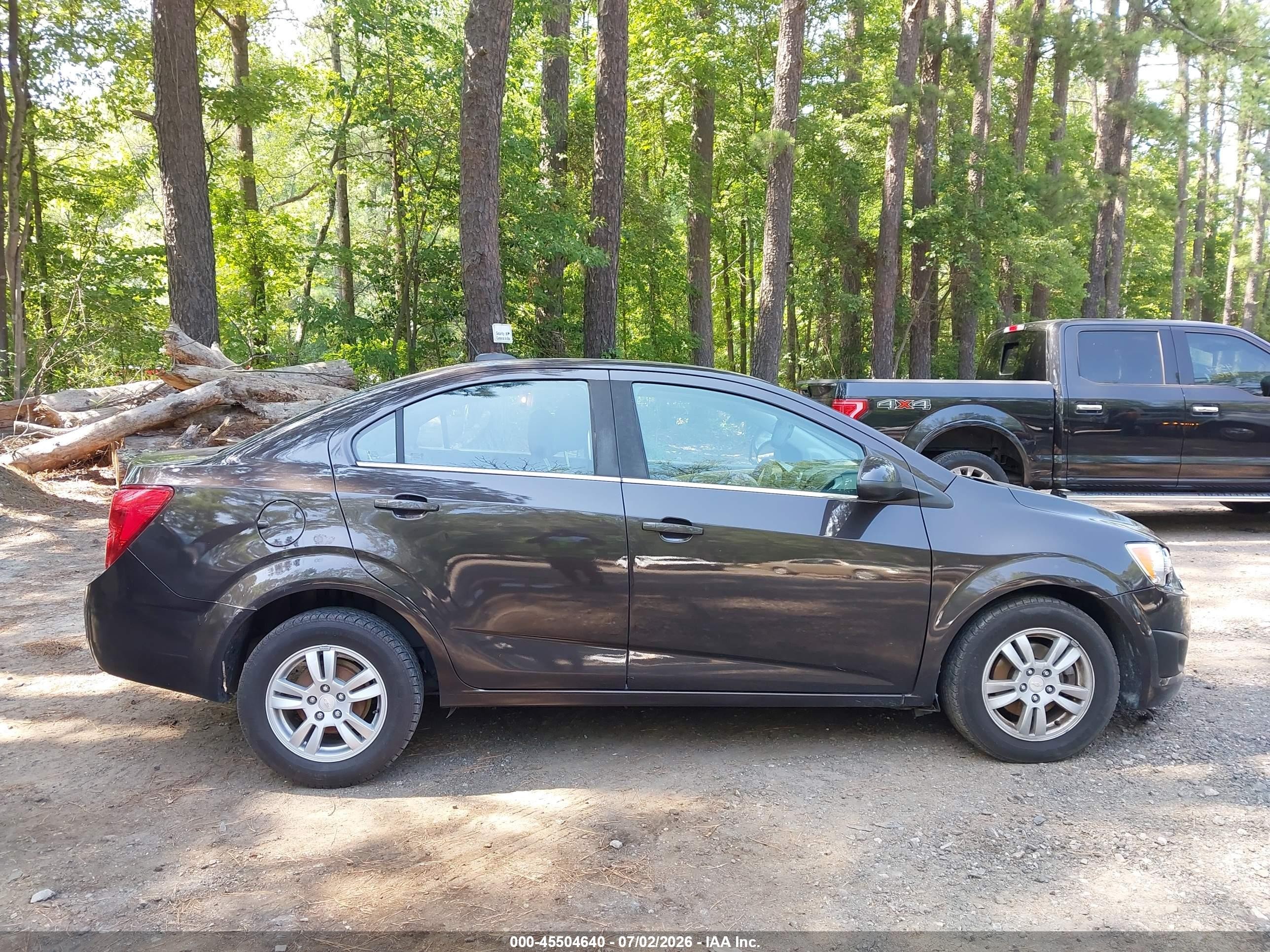 2015 Chevrolet Sonic Lt Auto Gray vin: 1G1JC5SH9F4140425