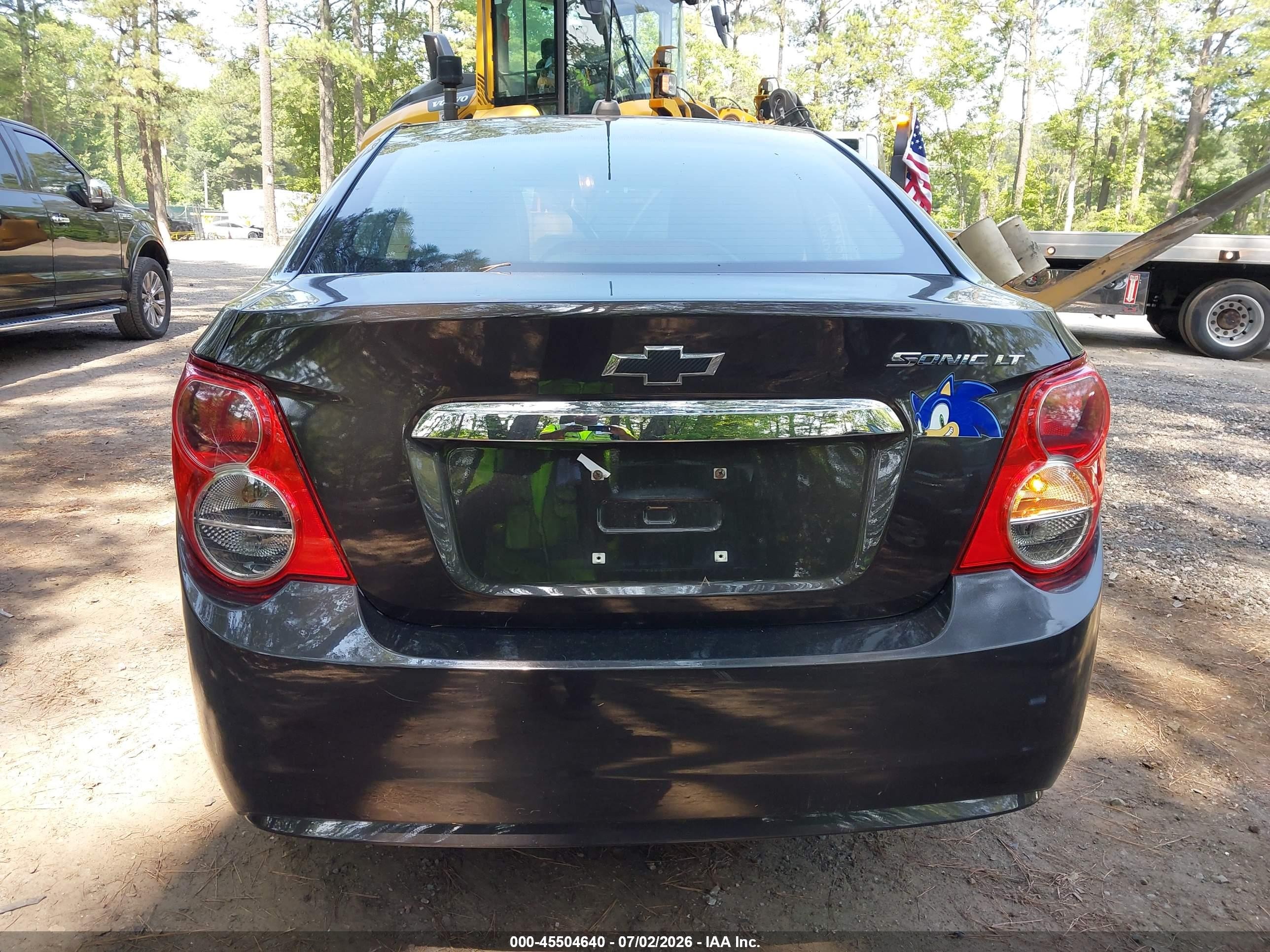 2015 Chevrolet Sonic Lt Auto Gray vin: 1G1JC5SH9F4140425