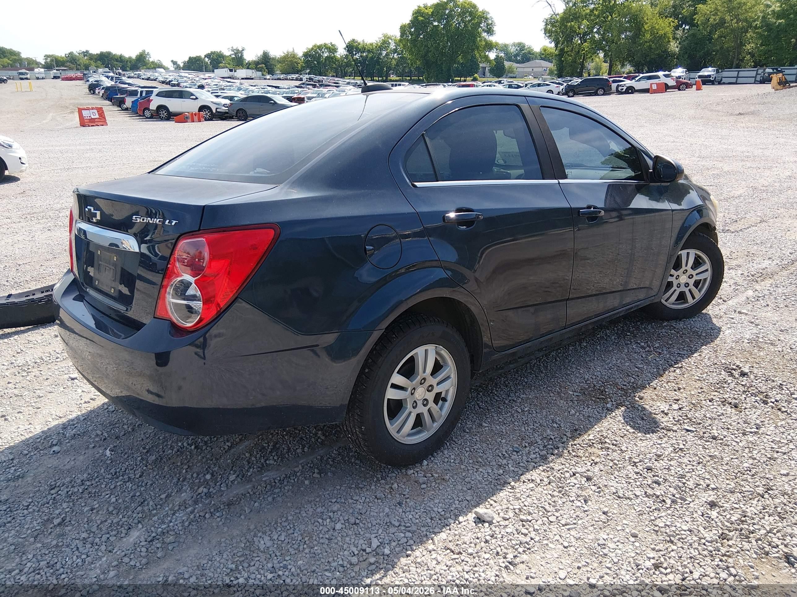 2015 Chevrolet Sonic Lt Auto Blue vin: 1G1JC5SH9F4170413