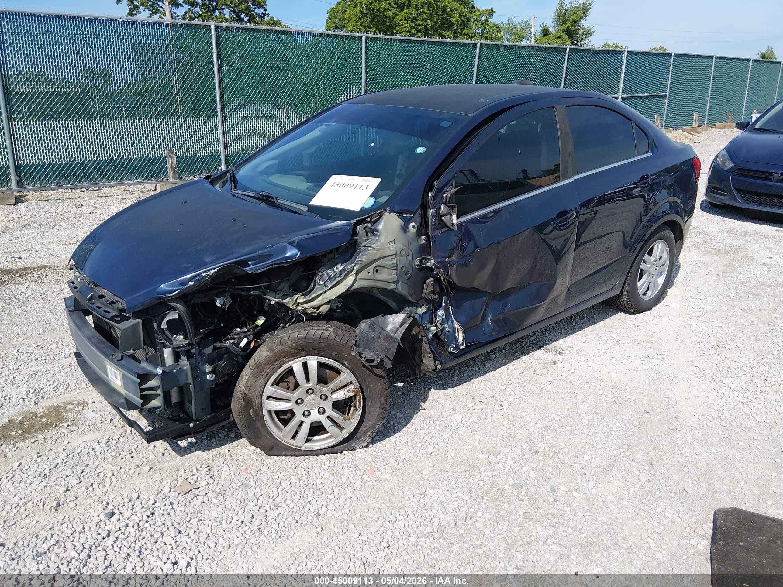 2015 Chevrolet Sonic Lt Auto Blue vin: 1G1JC5SH9F4170413
