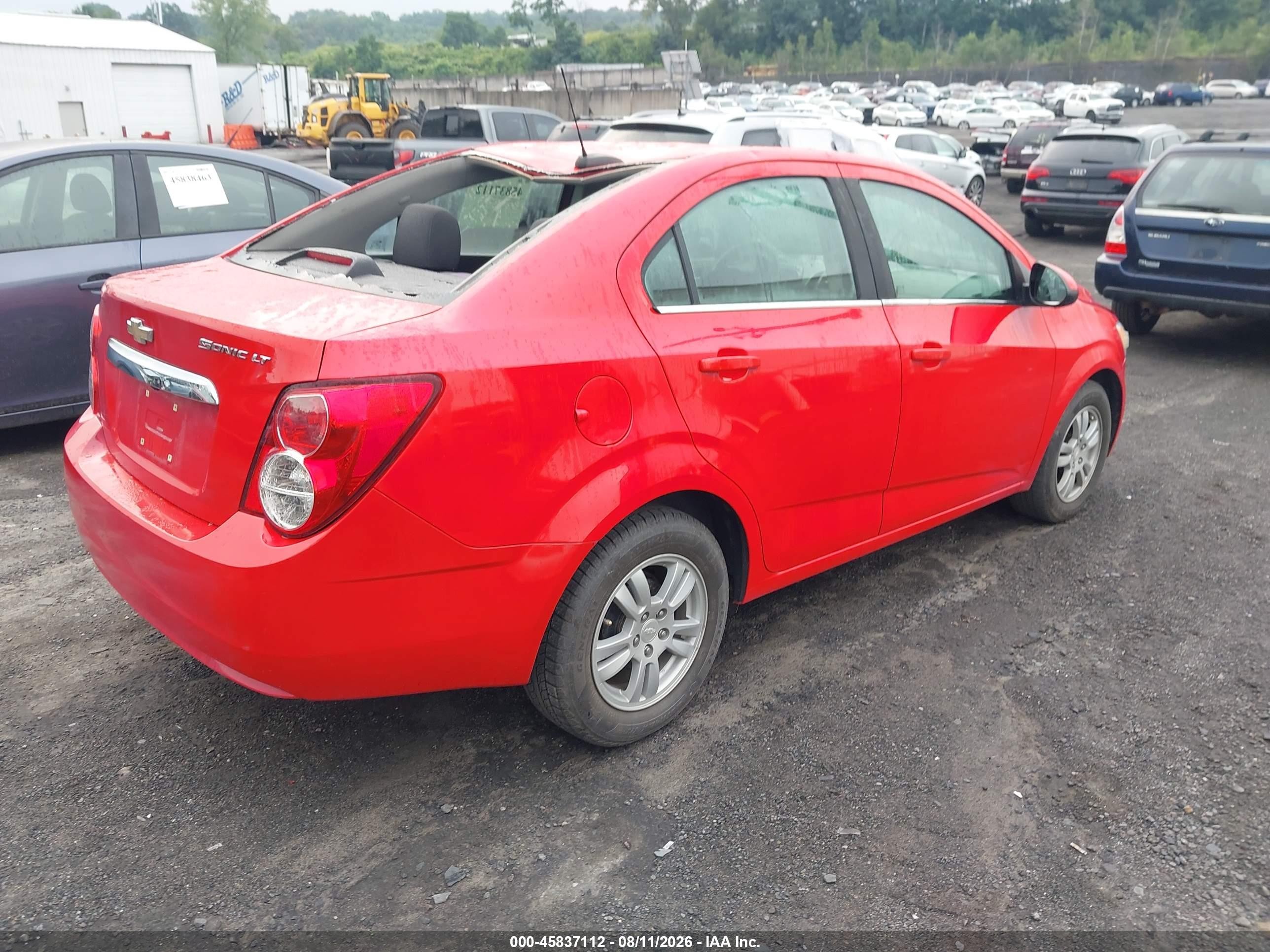 2015 Chevrolet Sonic Lt Auto Красный vin: 1G1JC5SH9F4173750