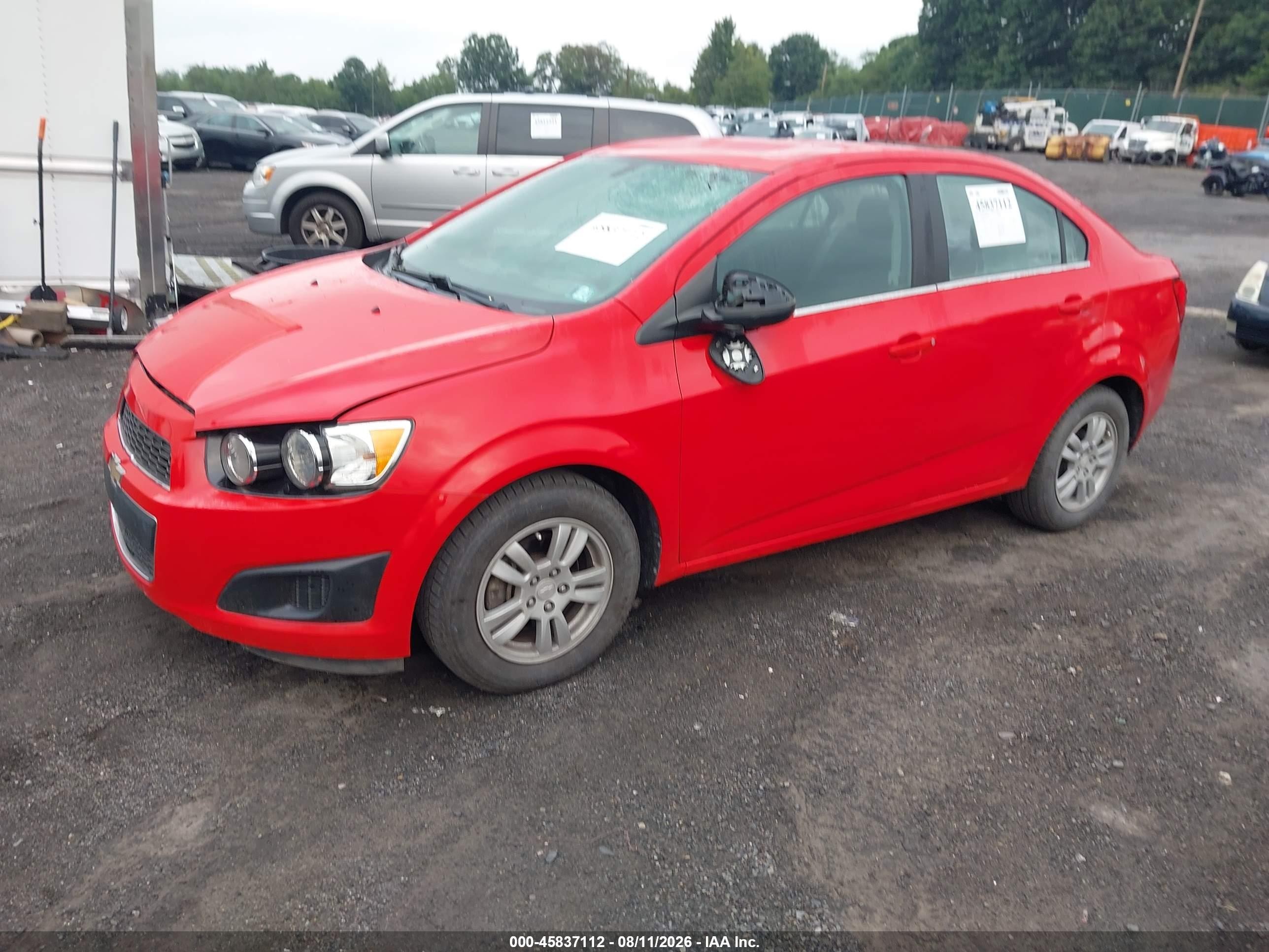 2015 Chevrolet Sonic Lt Auto Красный vin: 1G1JC5SH9F4173750