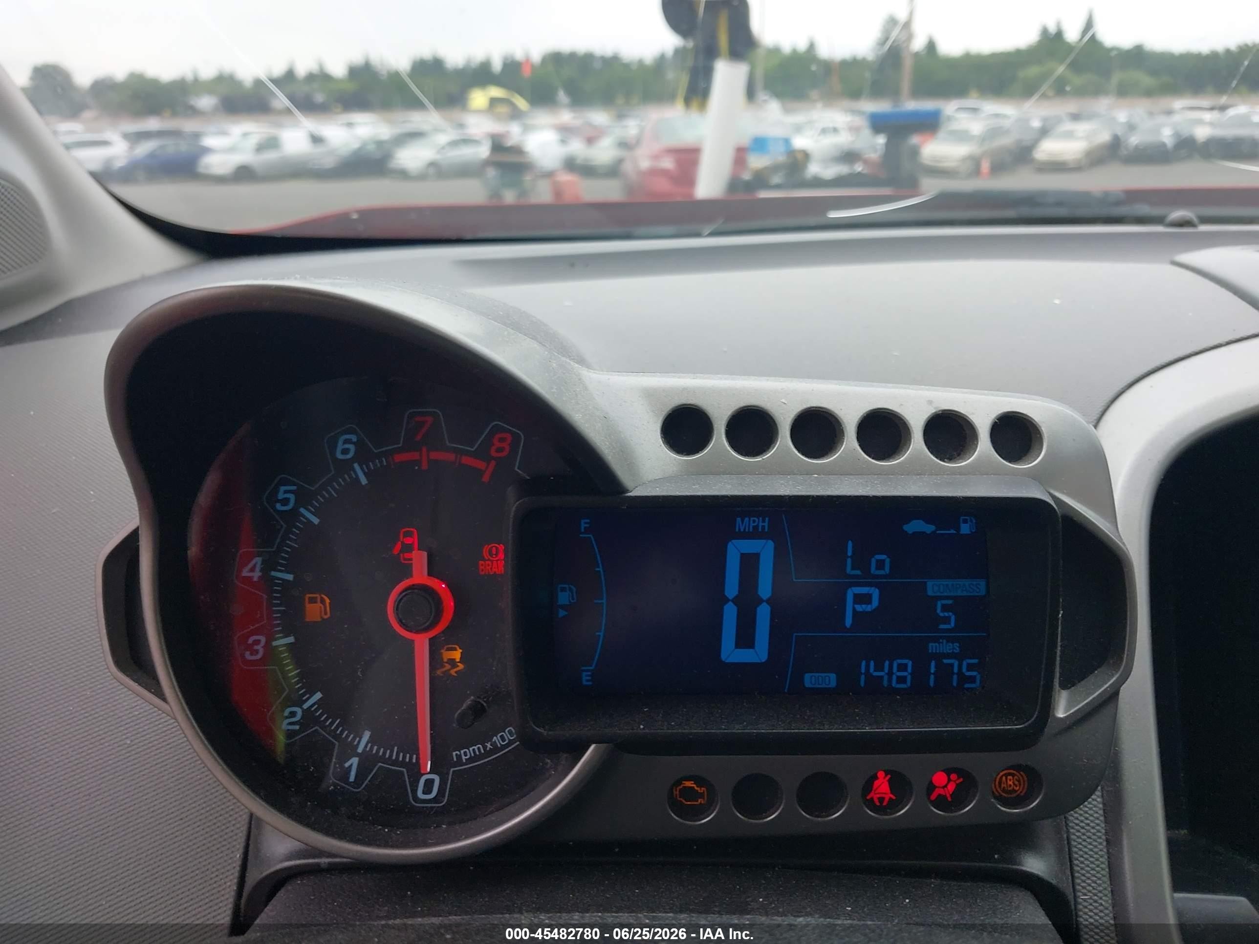 2015 Chevrolet Sonic Lt Auto Red vin: 1G1JC5SH9F4183856