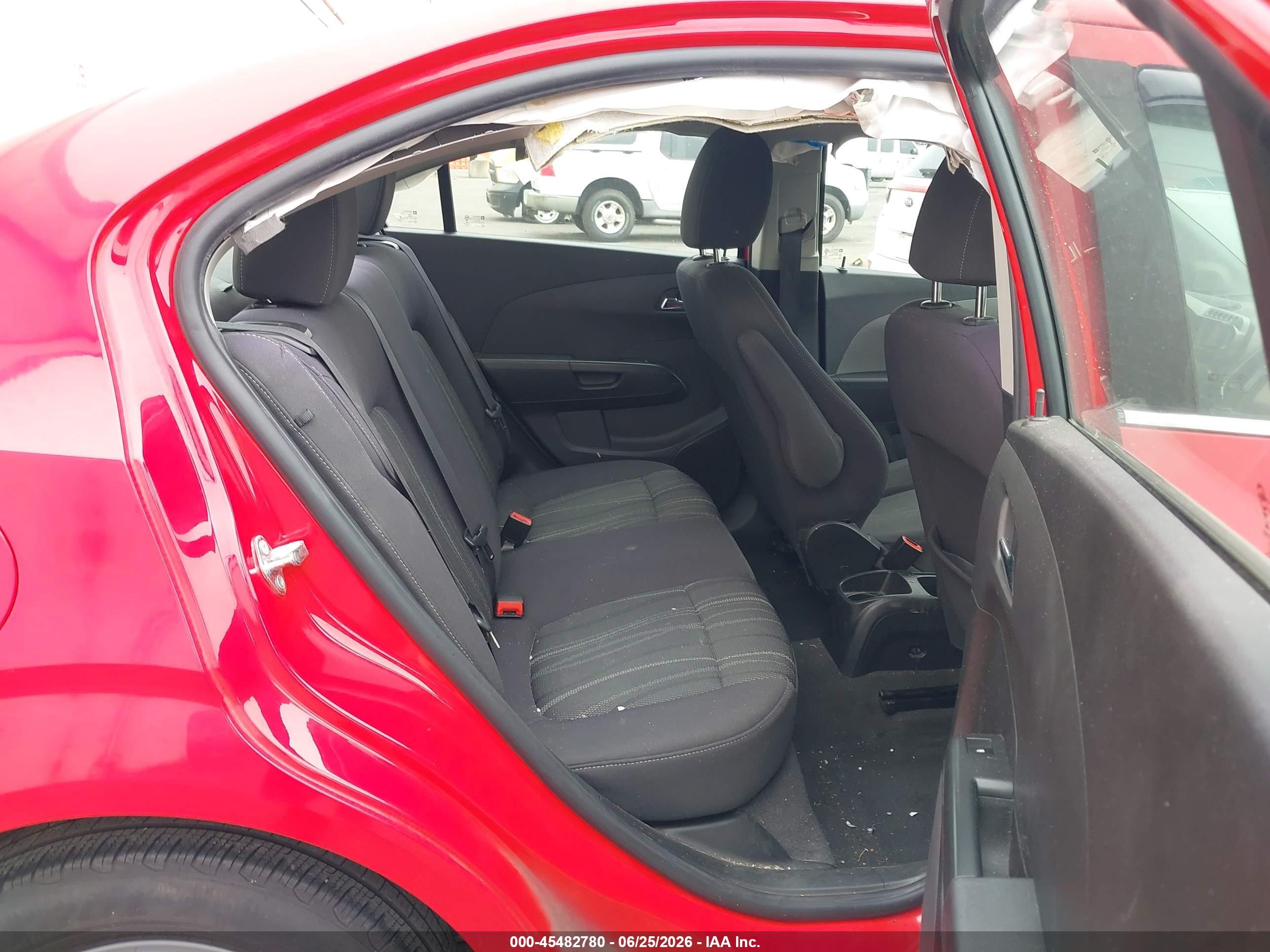 2015 Chevrolet Sonic Lt Auto Red vin: 1G1JC5SH9F4183856