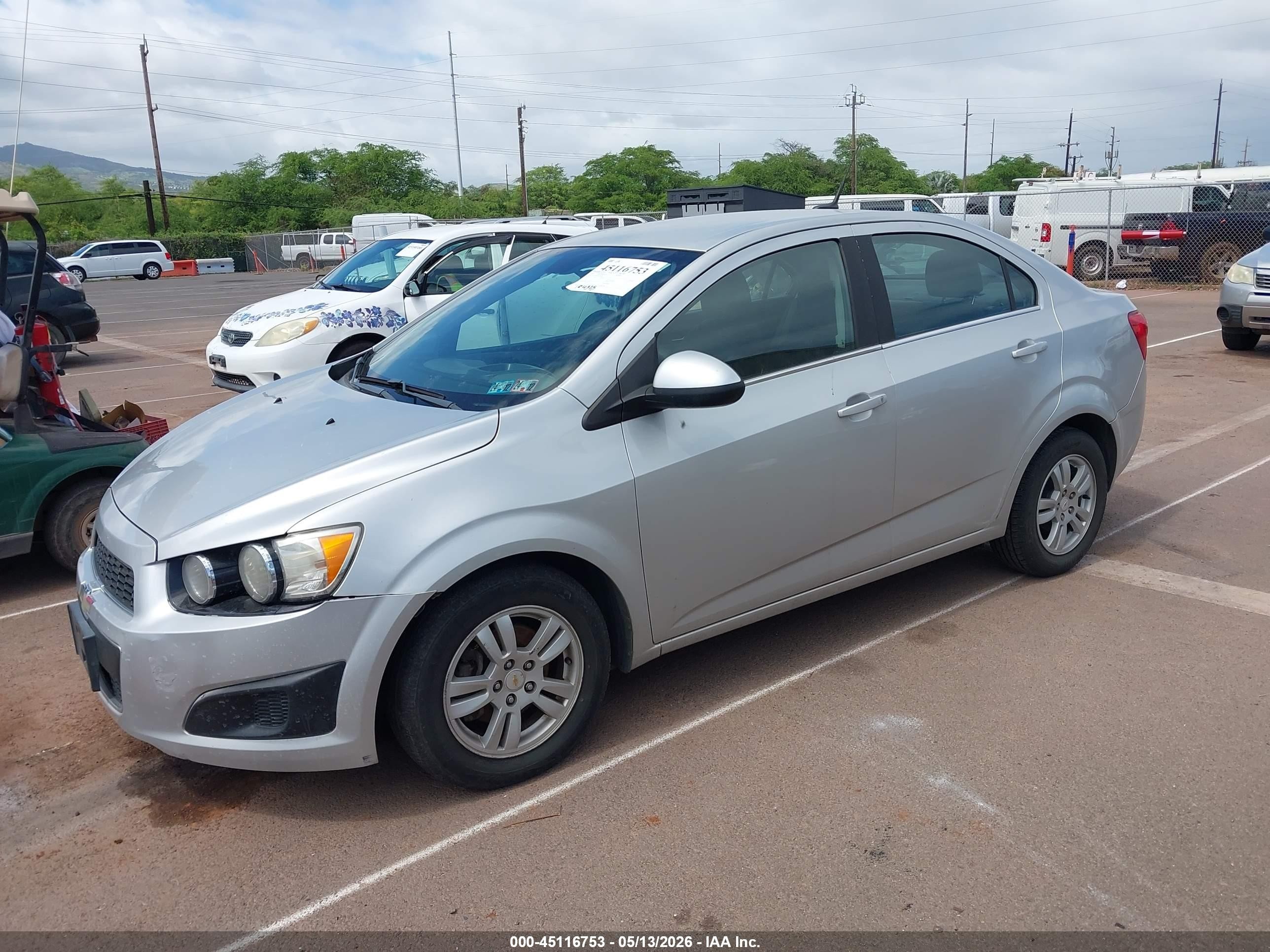 2012 Chevrolet Sonic 2lt Silver vin: 1G1JC5SHXC4107851