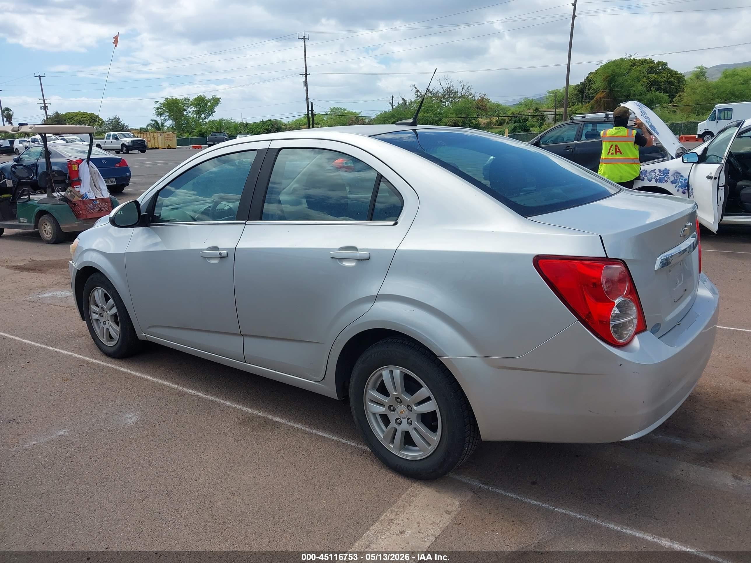 2012 Chevrolet Sonic 2lt Silver vin: 1G1JC5SHXC4107851