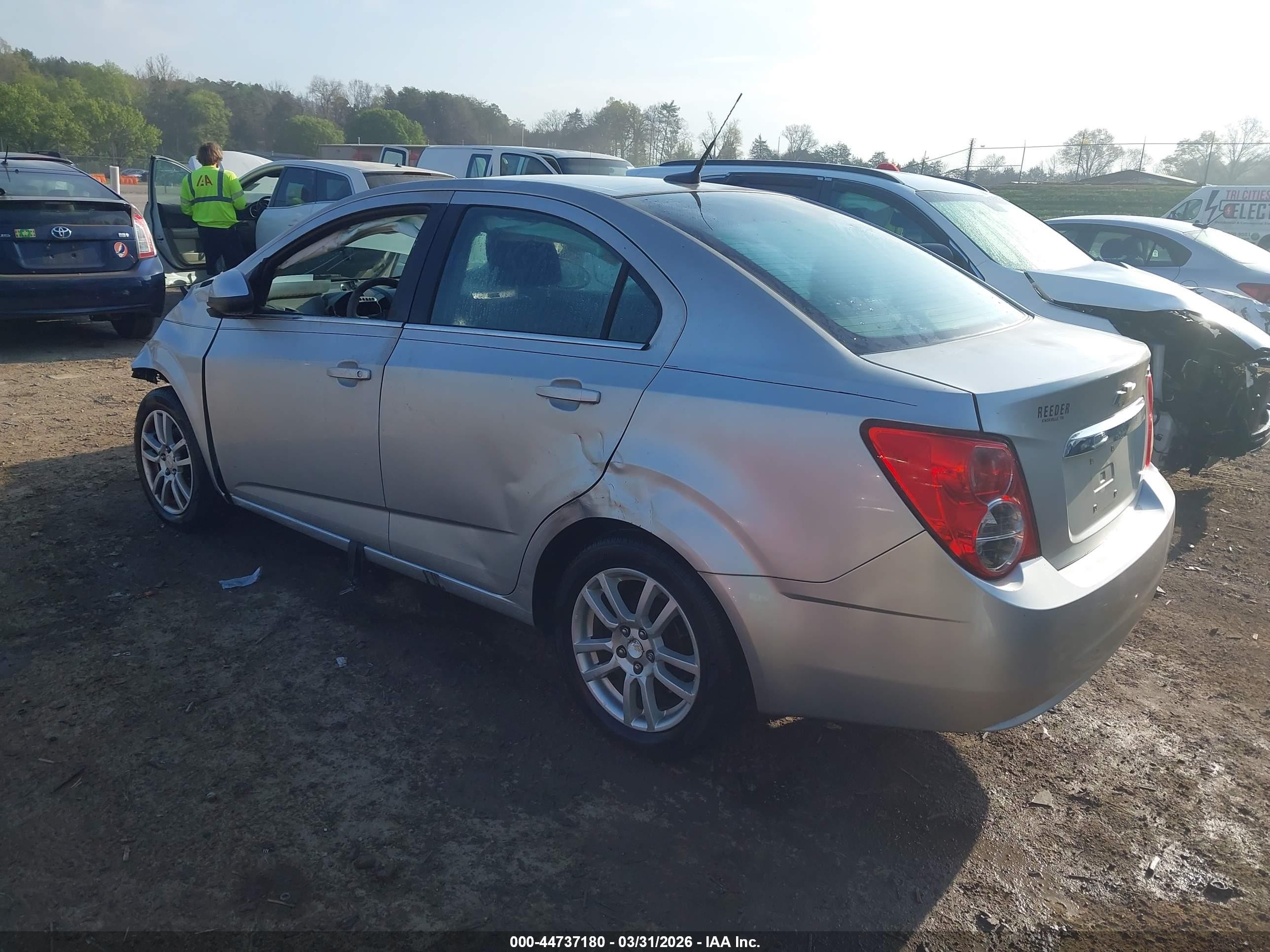 2012 Chevrolet Sonic 2lt Silver vin: 1G1JC5SHXC4127890