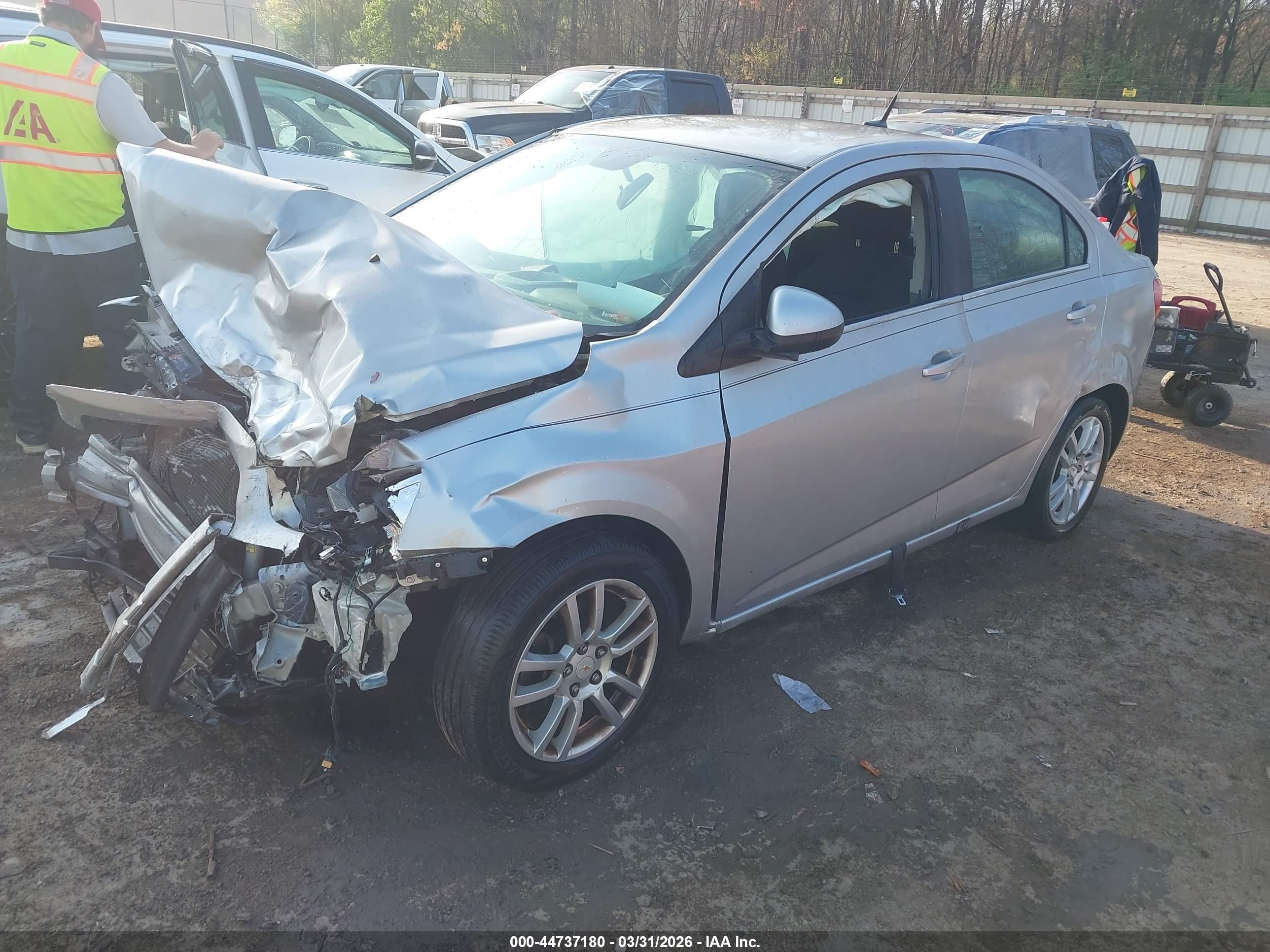 2012 Chevrolet Sonic 2lt Silver vin: 1G1JC5SHXC4127890