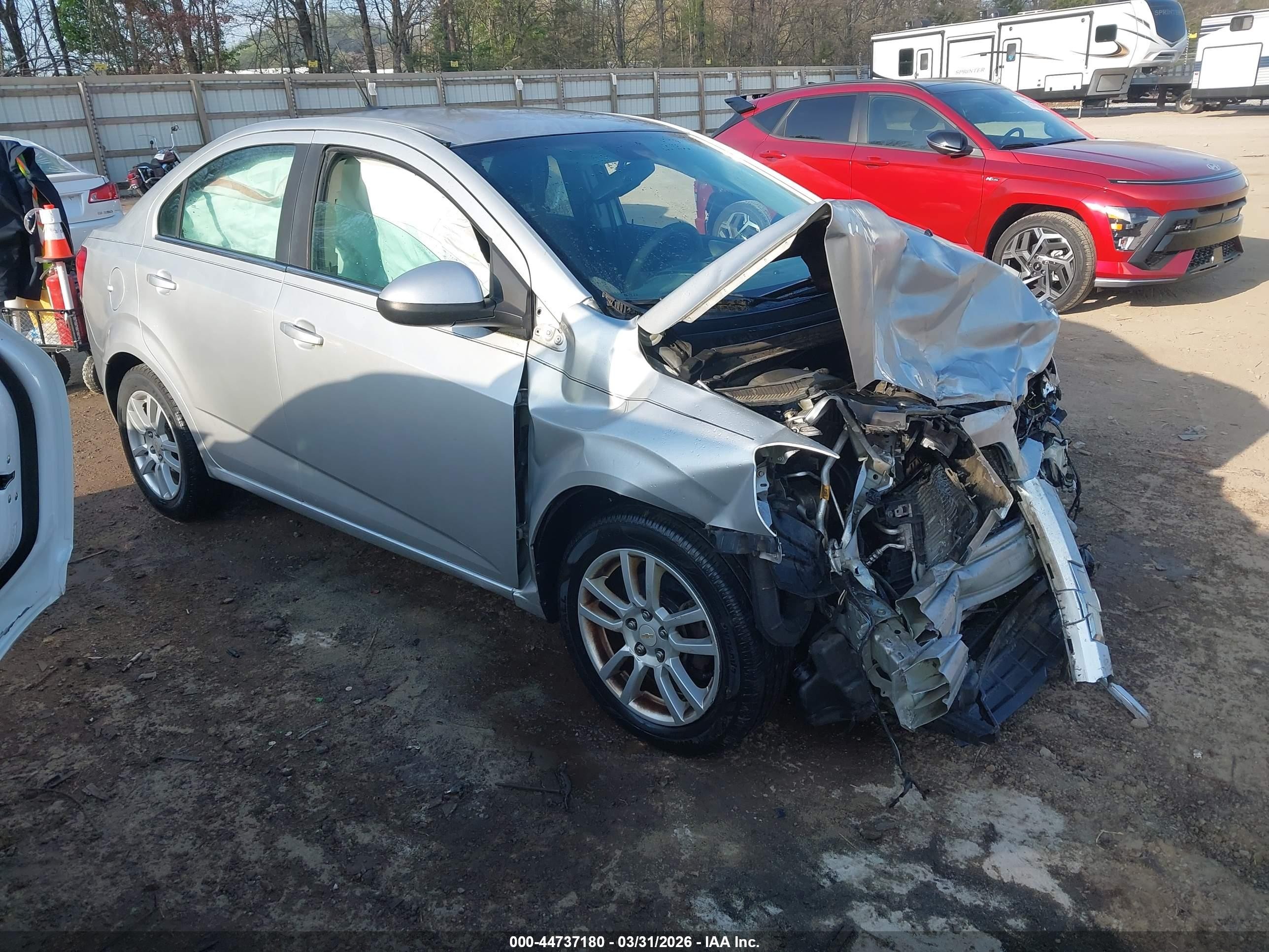2012 Chevrolet Sonic 2lt Silver vin: 1G1JC5SHXC4127890