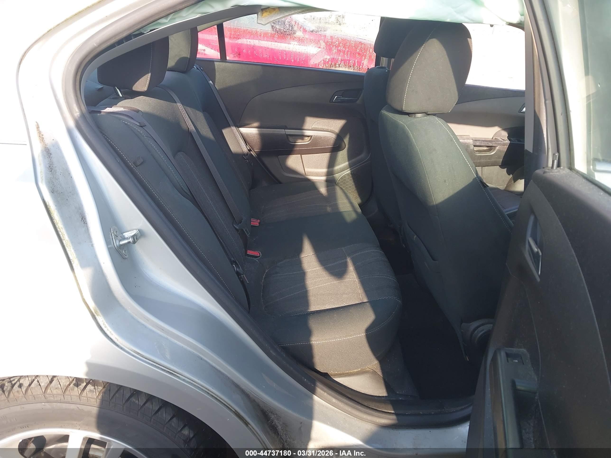 2012 Chevrolet Sonic 2lt Silver vin: 1G1JC5SHXC4127890