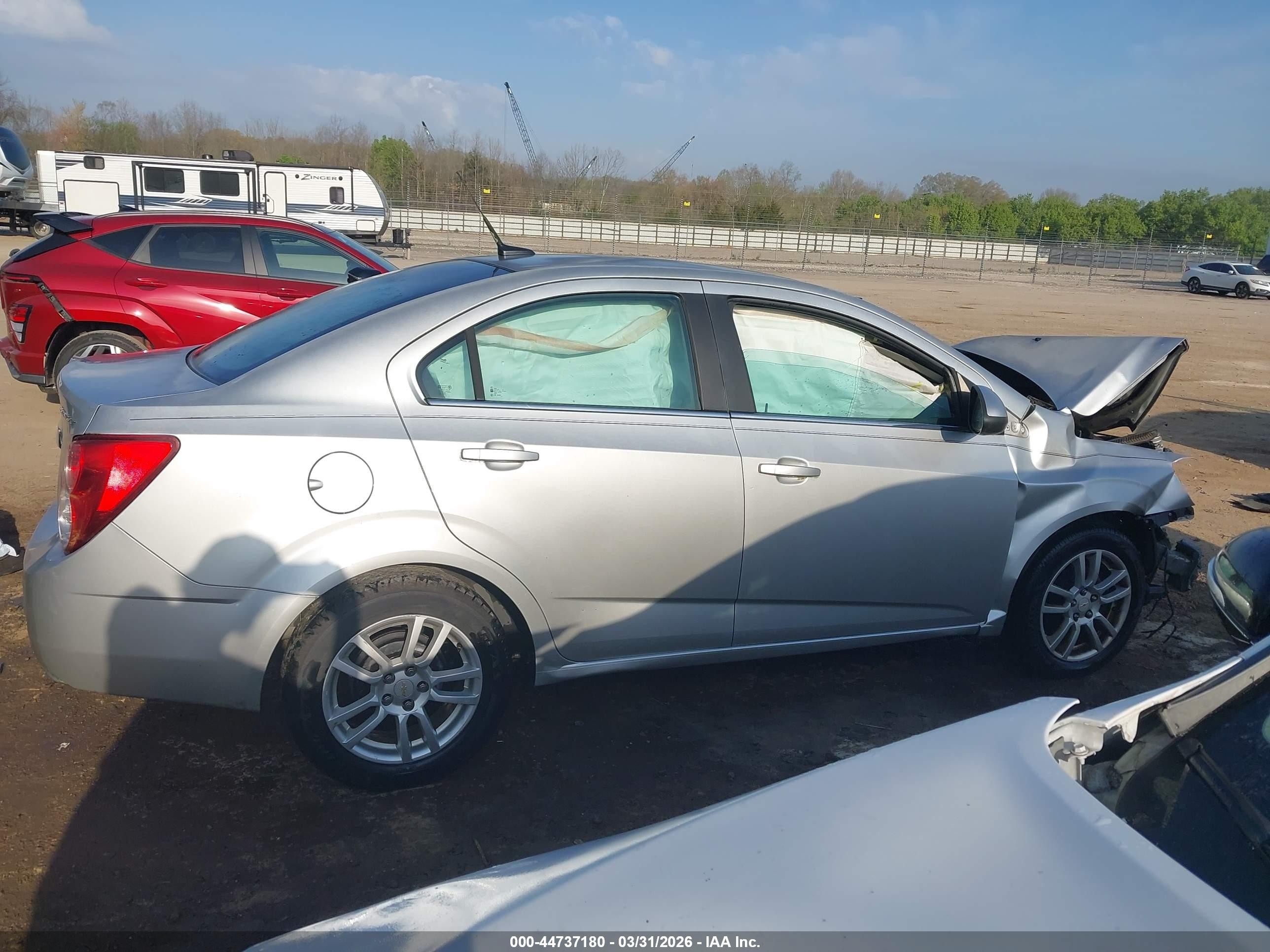 2012 Chevrolet Sonic 2lt Silver vin: 1G1JC5SHXC4127890