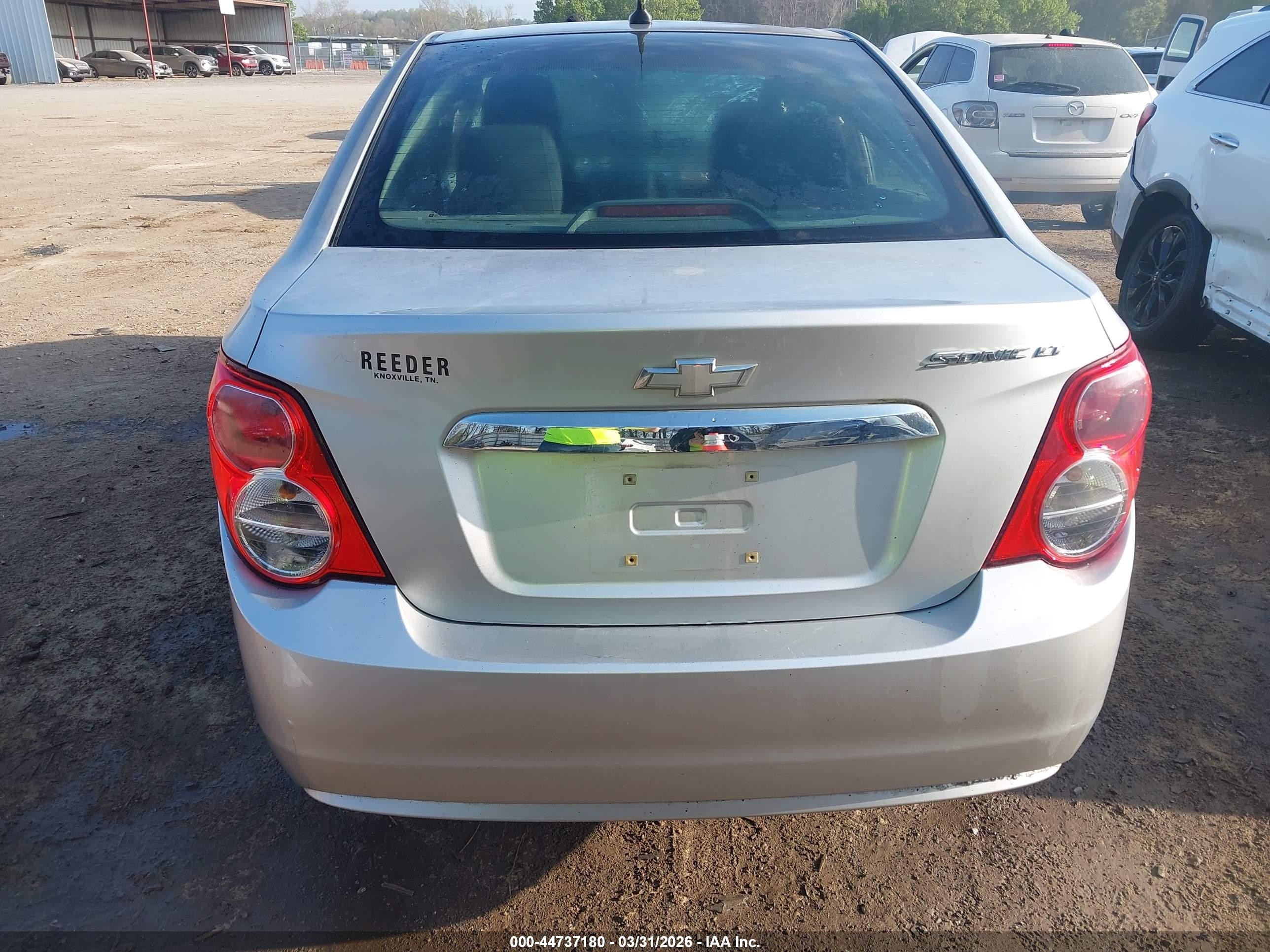 2012 Chevrolet Sonic 2lt Silver vin: 1G1JC5SHXC4127890