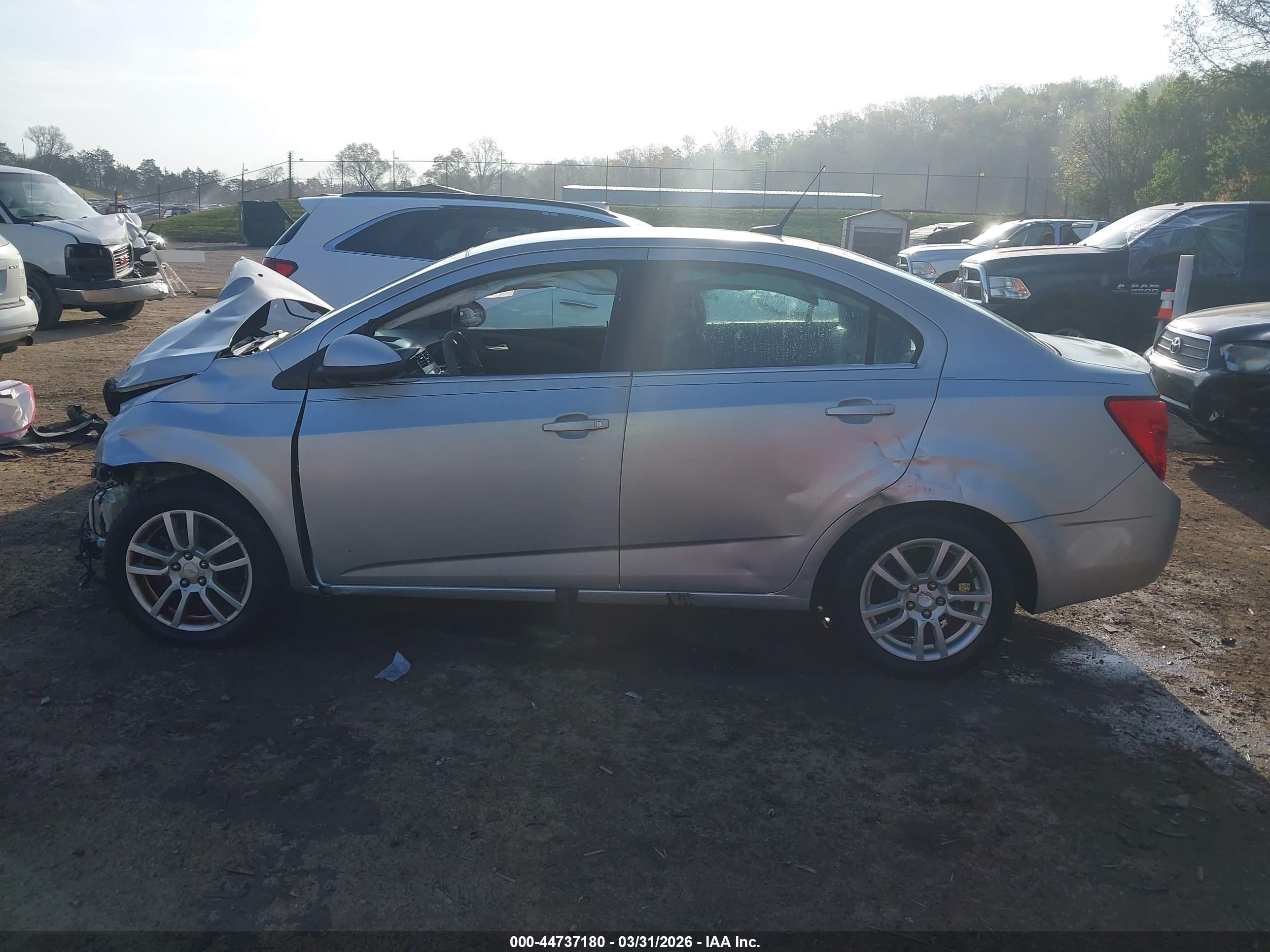 2012 Chevrolet Sonic 2lt Silver vin: 1G1JC5SHXC4127890