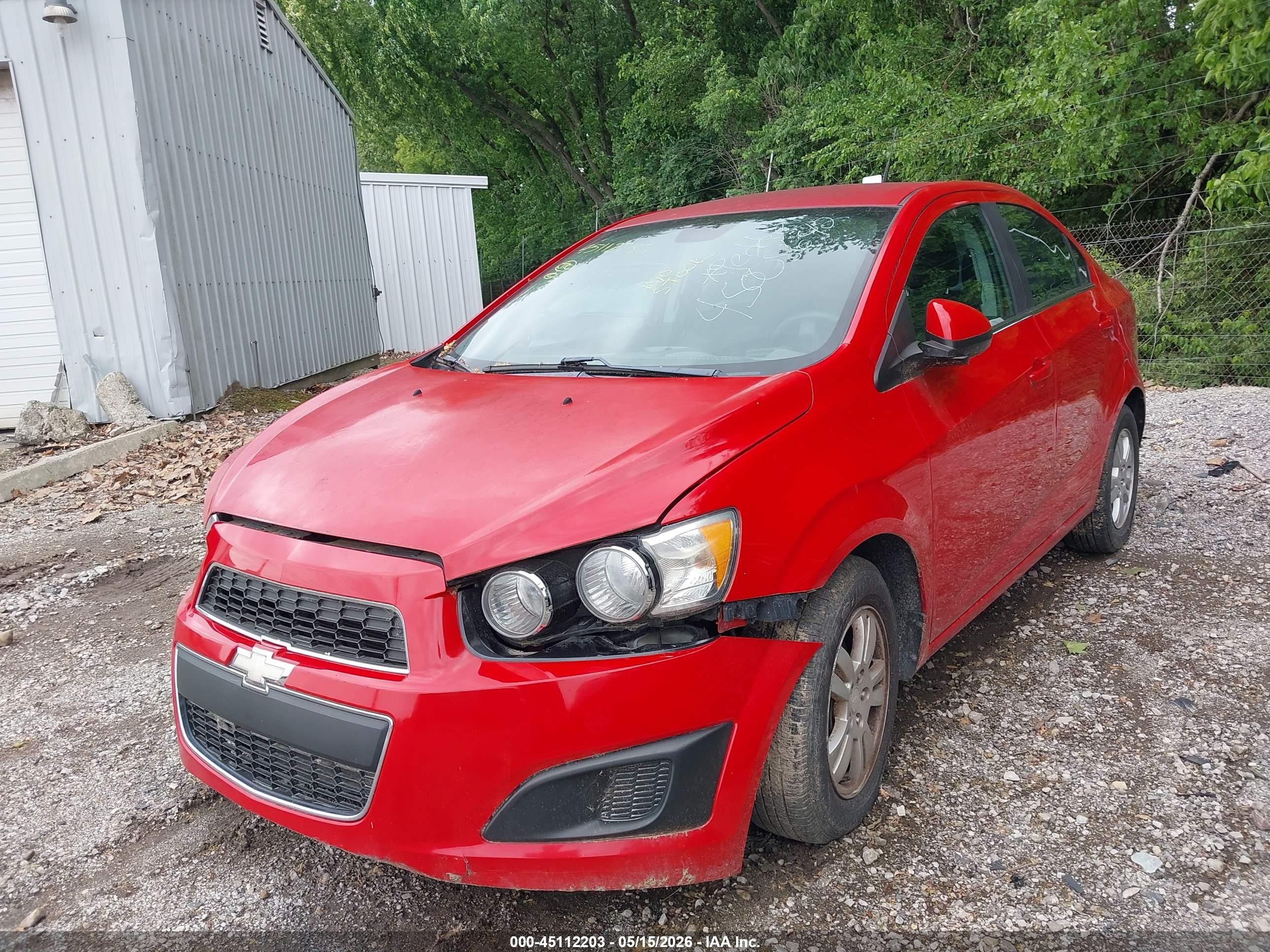 2012 Chevrolet Sonic 2lt Красный vin: 1G1JC5SHXC4163854