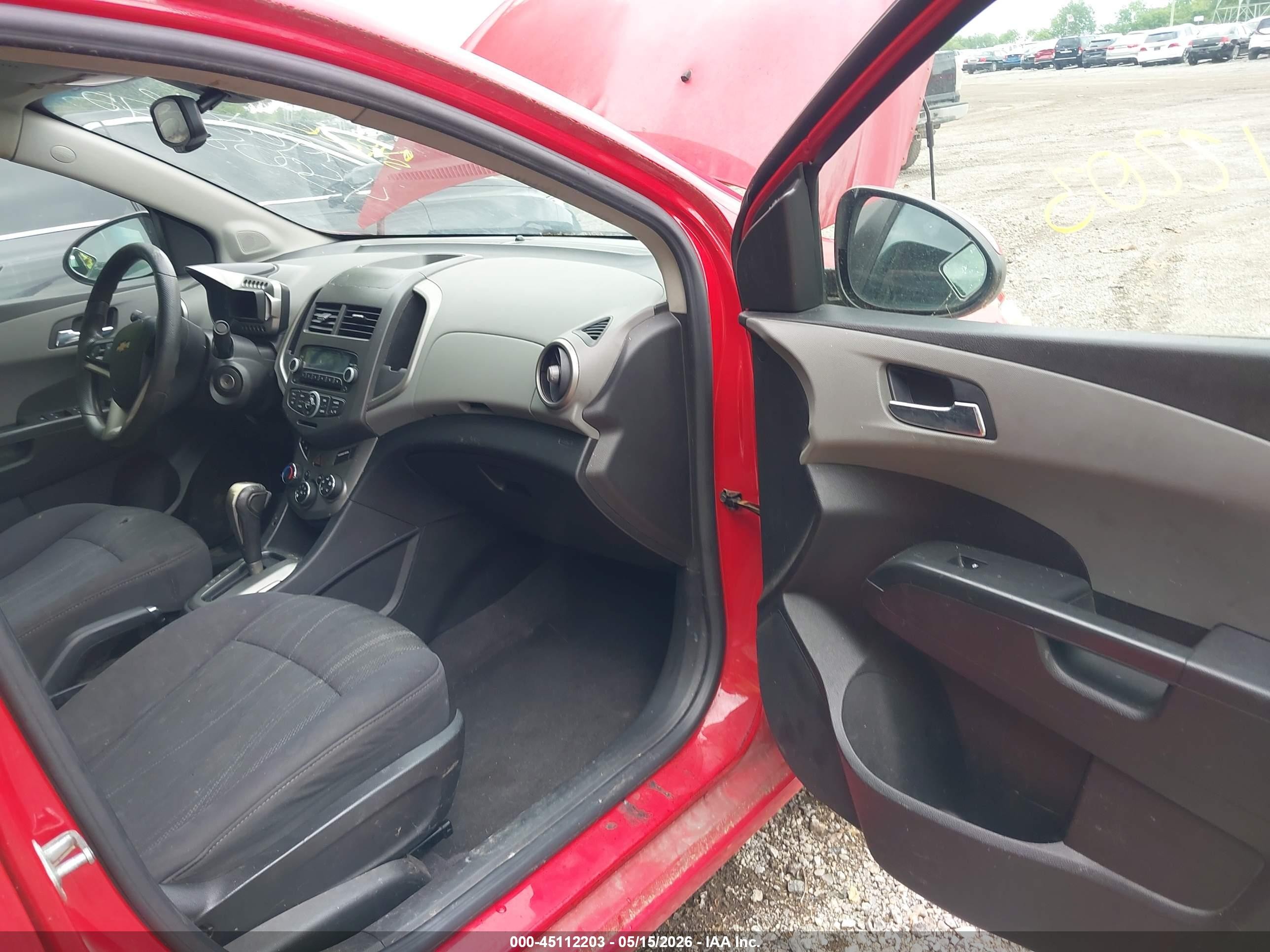 2012 Chevrolet Sonic 2lt Красный vin: 1G1JC5SHXC4163854