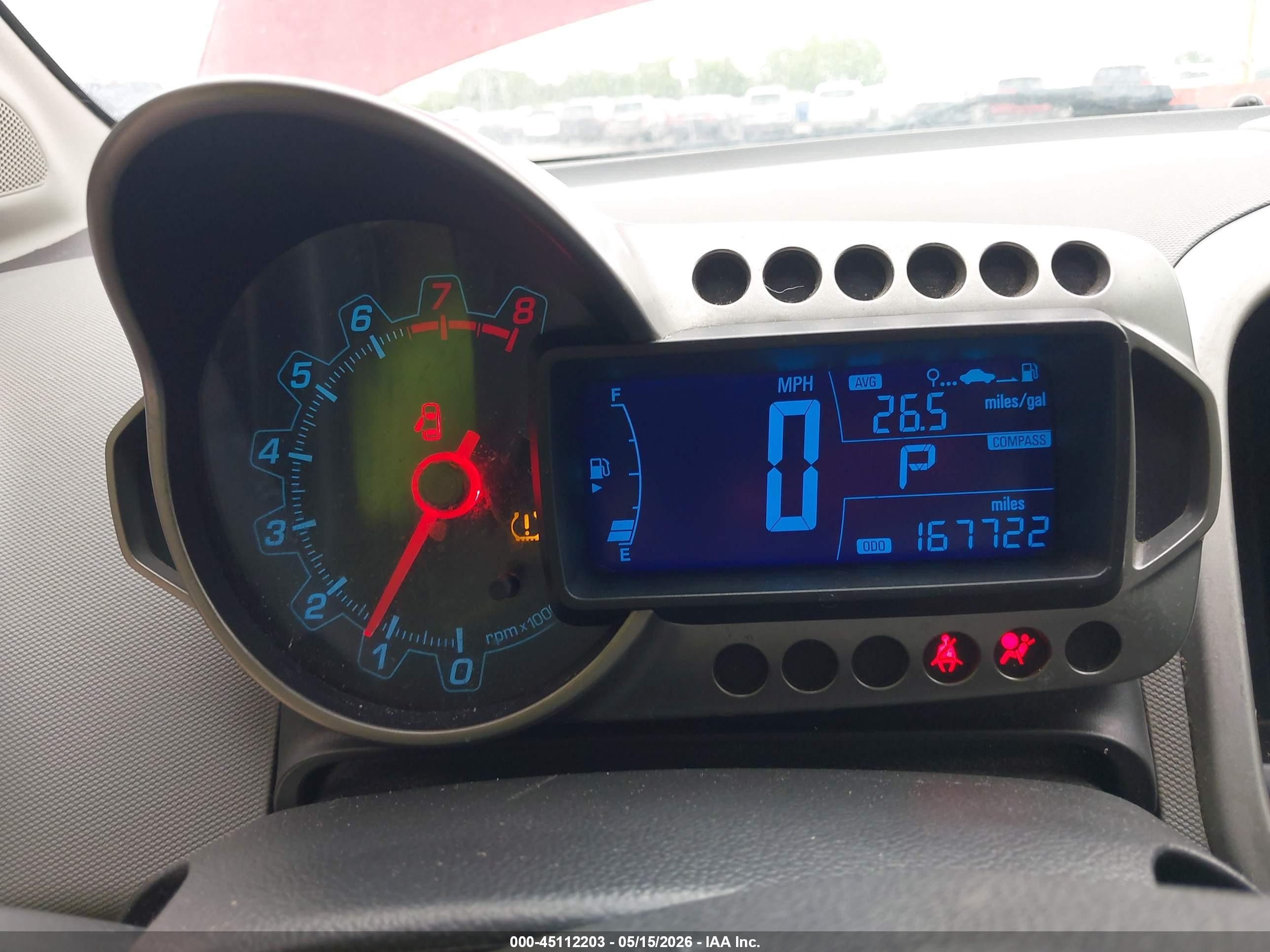 2012 Chevrolet Sonic 2lt Красный vin: 1G1JC5SHXC4163854