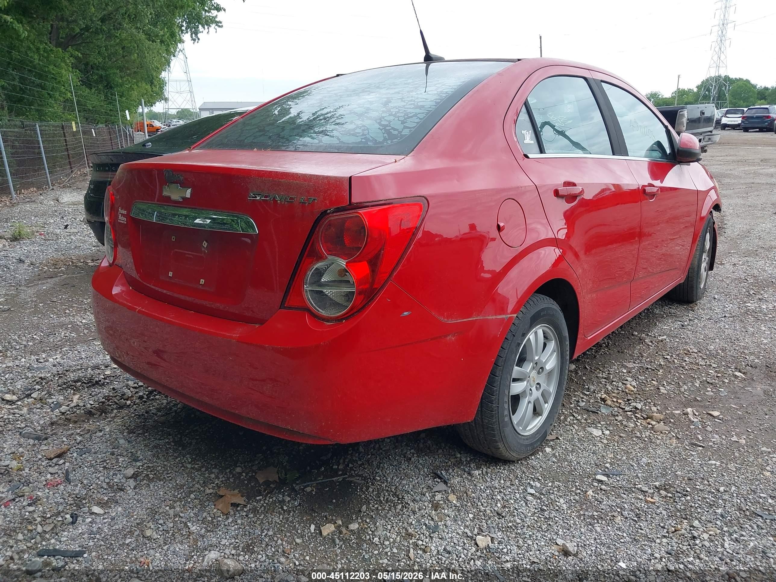 2012 Chevrolet Sonic 2lt Красный vin: 1G1JC5SHXC4163854