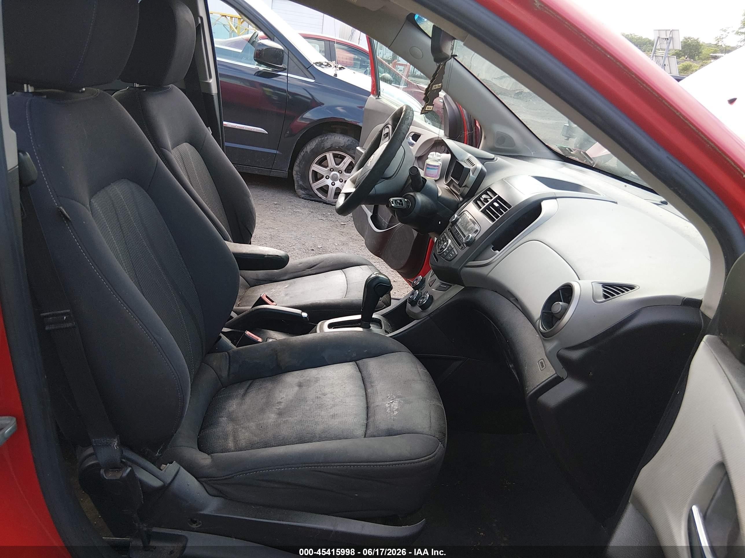 2012 Chevrolet Sonic 2lt Red vin: 1G1JC5SHXC4208355