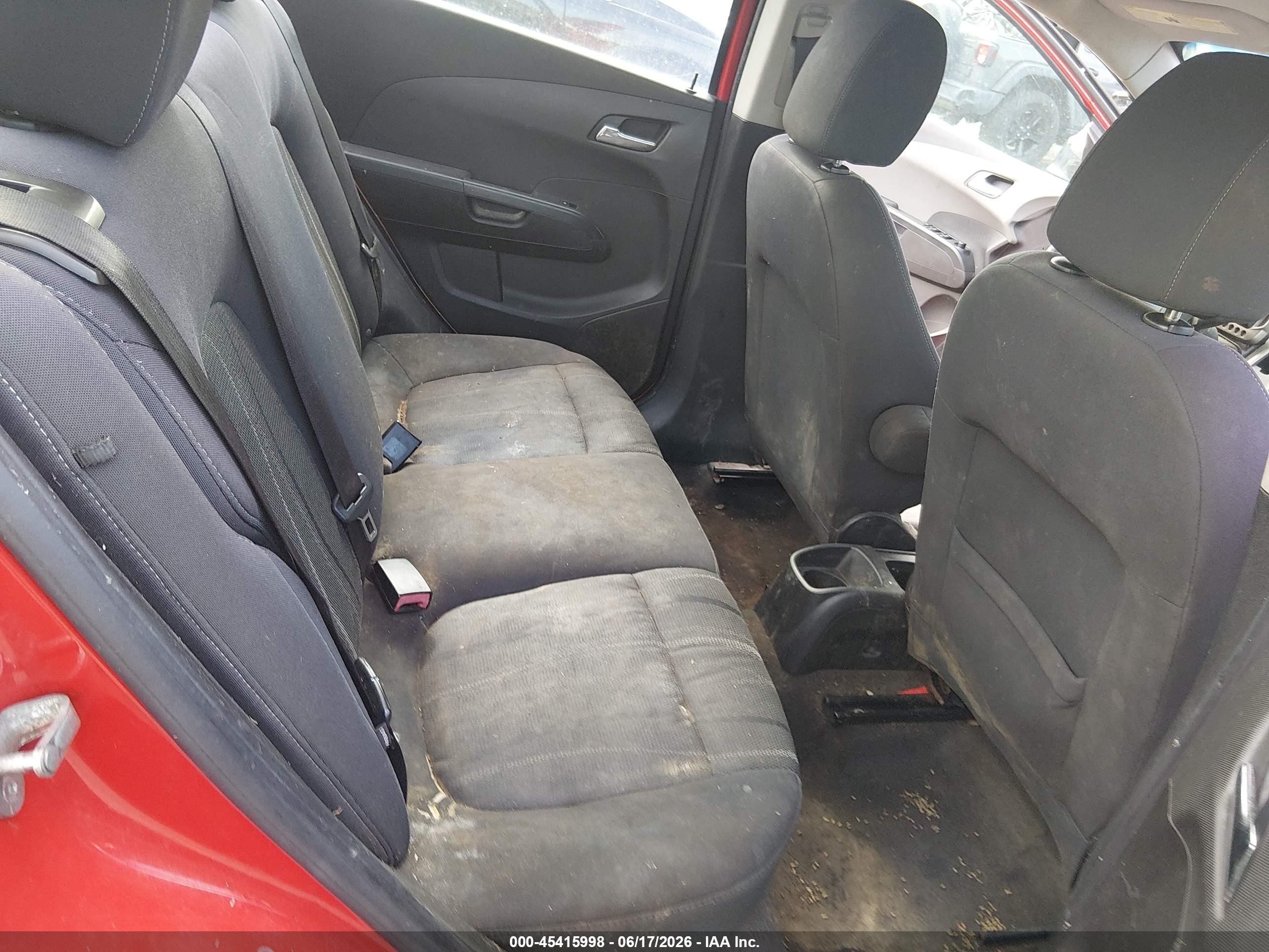 2012 Chevrolet Sonic 2lt Red vin: 1G1JC5SHXC4208355