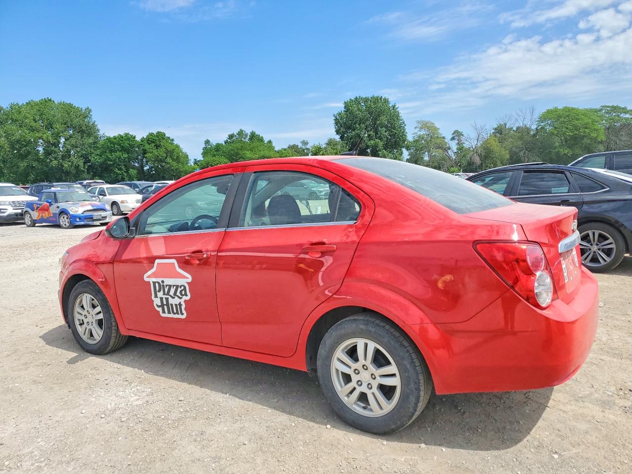 2013 Chevrolet Sonic Lt Red vin: 1G1JC5SHXD4112968