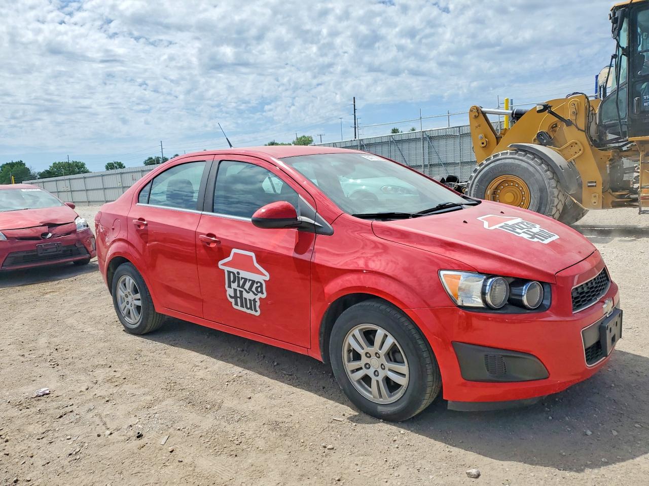2013 Chevrolet Sonic Lt Red vin: 1G1JC5SHXD4112968