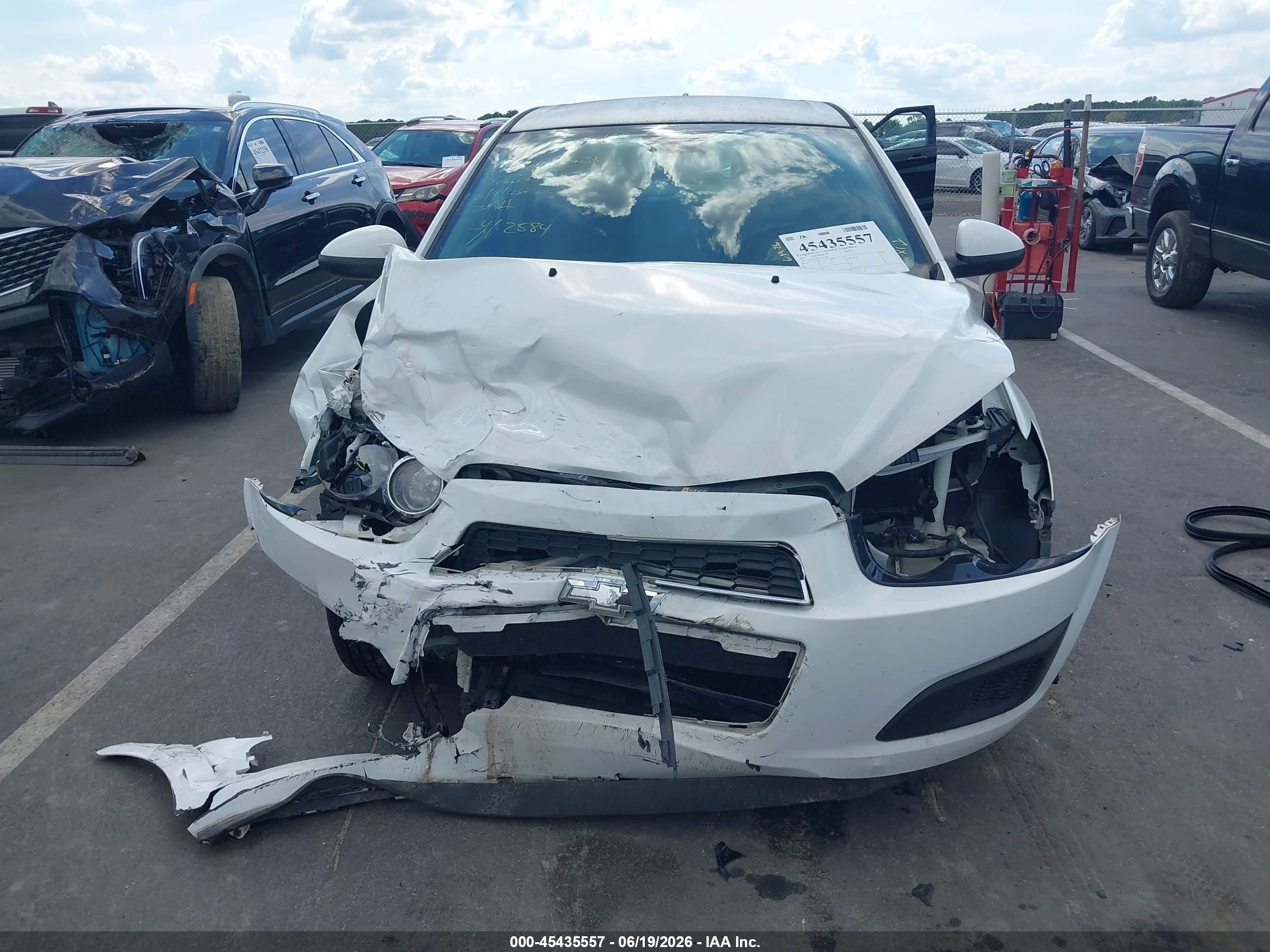 2013 Chevrolet Sonic Lt Auto Белый vin: 1G1JC5SHXD4142584