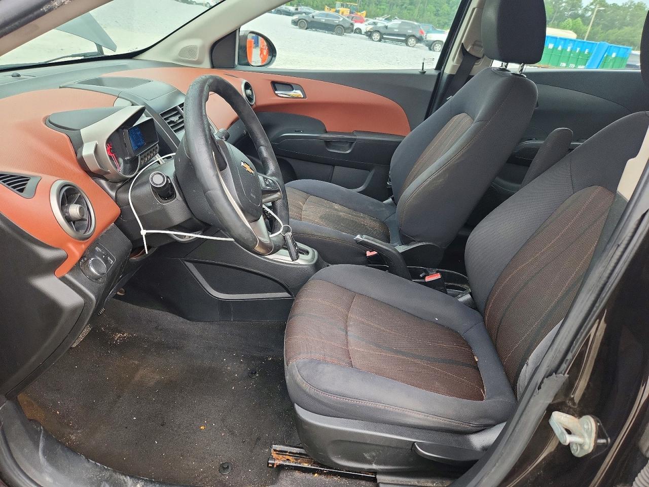2013 Chevrolet Sonic Lt Brown vin: 1G1JC5SHXD4187444