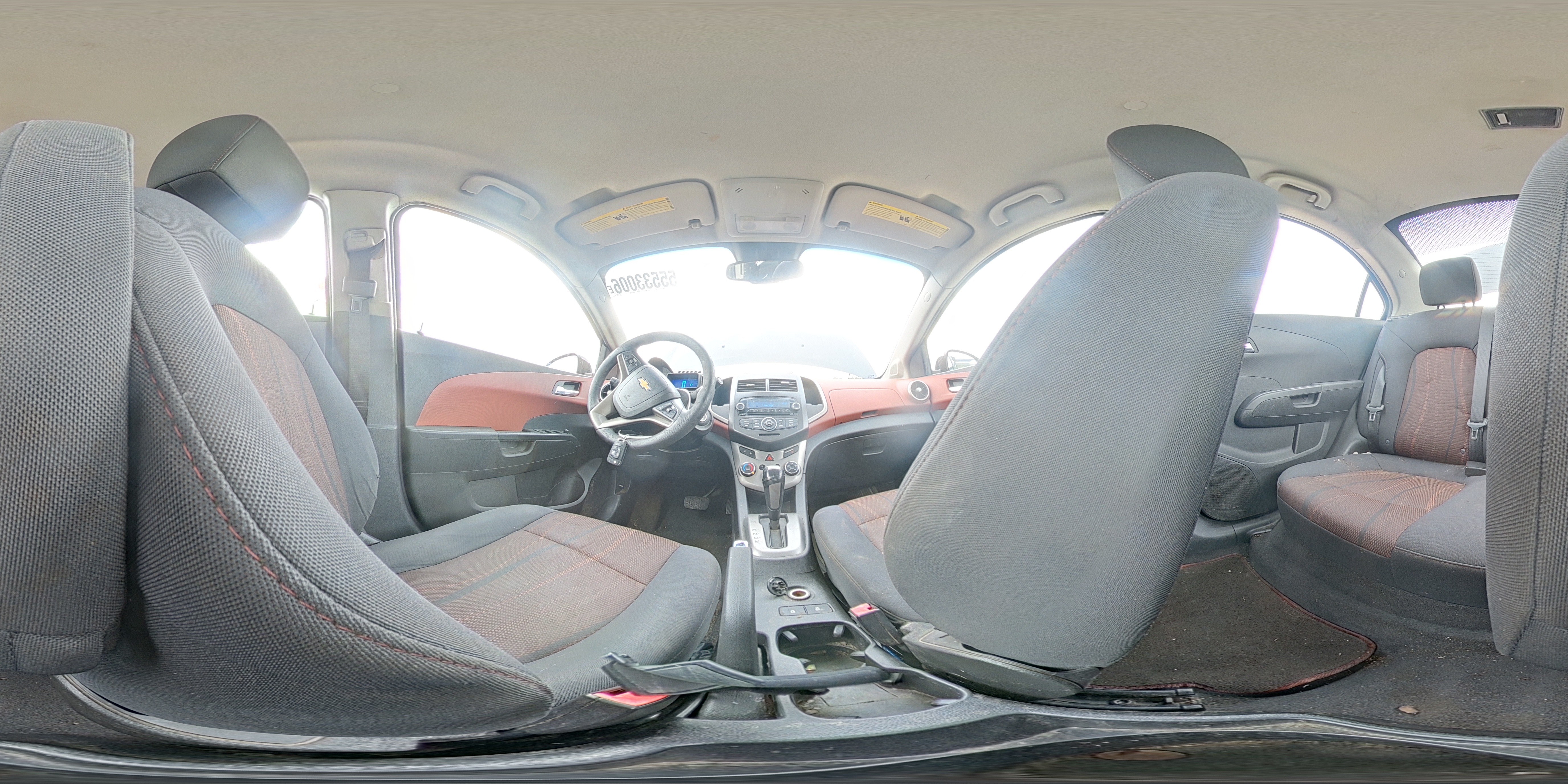 2013 Chevrolet Sonic Lt Brown vin: 1G1JC5SHXD4187444