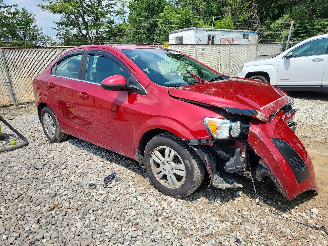 2013 Chevrolet Sonic Lt Red vin: 1G1JC5SHXD4249909